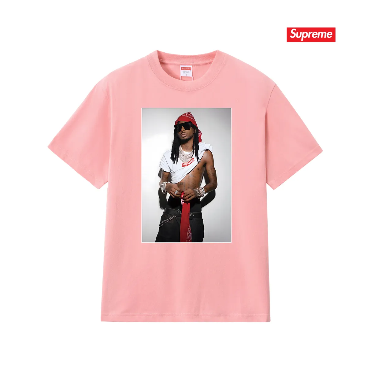 S188 P110💰 New Sup FW 25 WEEK1 Playbi Caarti short-sleeved American pure cotton T-shirt with character printing. Loose fit. Made of 260g combed cotton double yarn. From fabrics to accessories, all three standards are complied with ZP. Imported Matsui company slurry printing will never crack. The whole piece is made with a three-needle five-thread process. The neckline-shoulder seam-sleeve seam is double-lined, and it looks more three-dimensional and textured. The process is the same as the authentic original version. The classic version. Feel free to compare zp. The whole piece is made of a three-needle five-thread process. The neckline-shoulder seam-sleeve seam is double-threaded, which looks more three-dimensional and textured. The process is the same as the authentic original version. The classic version. Color: Black White Light Gray Pink Navy Size: S M L XL XXL