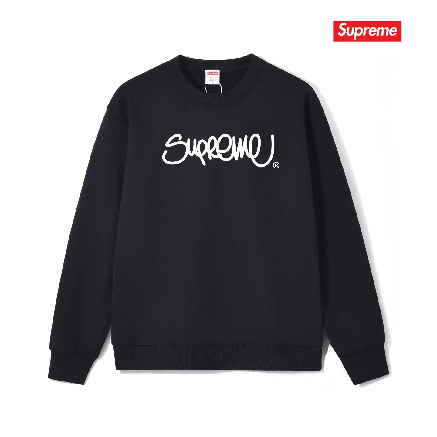 Style No. S1076 #terry p150💰 Velvet 160💰 Supreme SS22 Week 19 Handstyle Tee Line cursive letter graffiti round neck sweatshirt Made of 400 grams of large terry (drop shoulder large version) fabric, soft texture and no pilling Imported environmentally friendly printing glue The pattern is bright and three-dimensional Quality 💥Same style for men and women The upper body is trendy Color: black white gray Size: S M L XL XXL