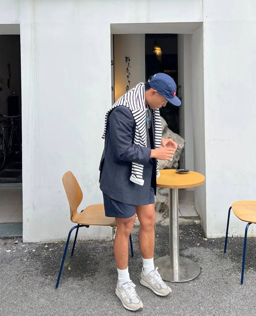 🅿️140 N038 Sup Gore-Tex Camp Cap 6M Reflective Strip Waterproof Baseball Cap Black Royal Blue