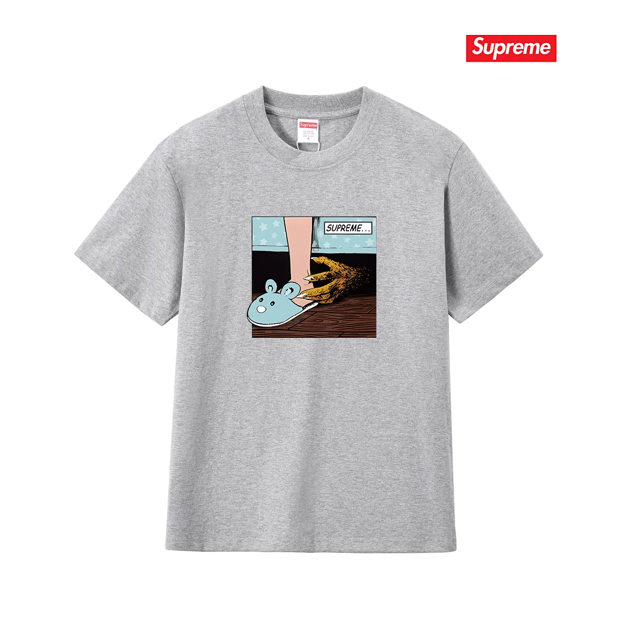 S202 P110💰 Summer sup European and American trendy brand new men and women couple T-shirt pattern casual co-branded pure cotton print short-sleeved loose and loose version. Made of 260g combed cotton double yarn. From fabric to accessories, all three standards are complete and follow ZP. Imported Matsui company slurry printing will never crack. The whole piece adopts three-needle five-thread process. The neckline-shoulder seam-sleeve seam is double-lined, which looks more three-dimensional and textured.) The same process as the original version, classic version Feel free to compare zp. The whole piece adopts three-needle five-thread craftsmanship (neckline-shoulder seam-sleeve seam double thread, which looks more three-dimensional and textured). It has the same craftsmanship as the original original, classic version. Color: black, white, light gray, pink, navy. Size: S M L XL XXL