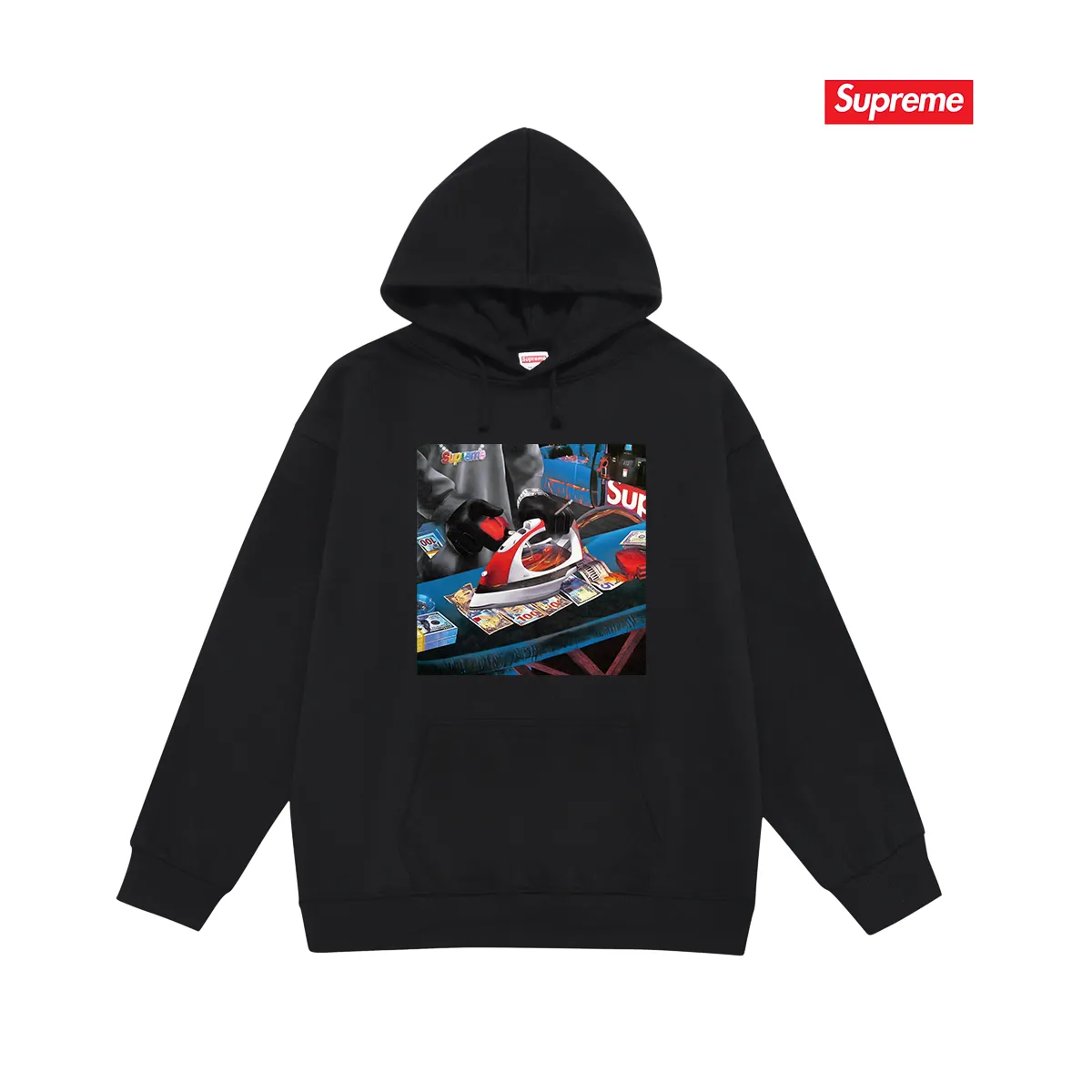 Style No. S2019 #terry P160💰 Velvet P170💰 Supreme SS22 Week 1 Gas Tee graphic print hooded sweatshirt Made of 400g large terry 430g silver fox velvet (off-shoulder large version) fabric, soft texture and no pilling Imported environmentally friendly printing glue The pattern is bright and three-dimensional Quality 💥Same style for men and women The upper body is trendy Color: black white gray Size: S M L XL XXL