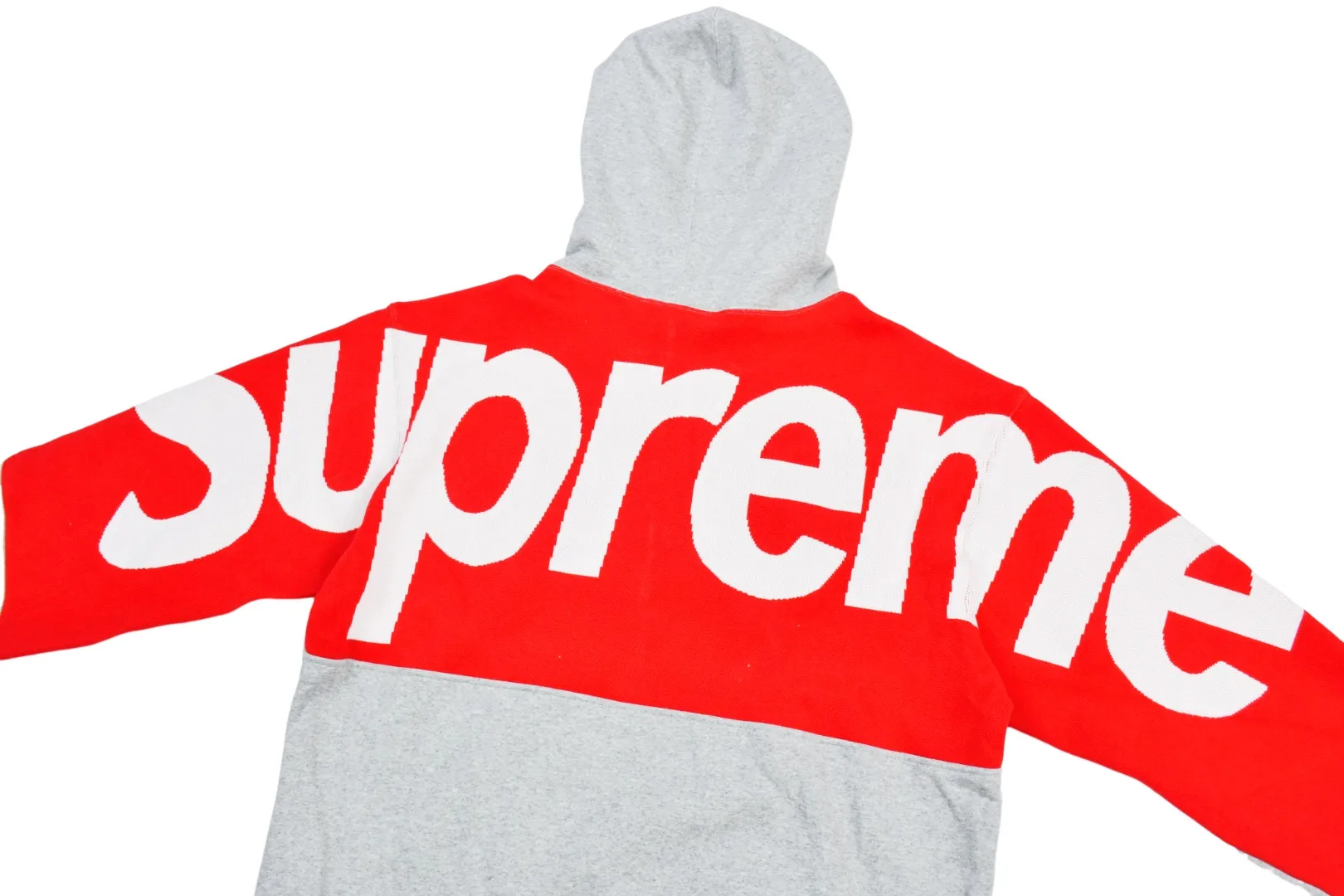 🅿️390 S239 top version Supreme BIG LOGO JACQUARD HOODED SWEATSHIRT hooded sweatshirt with big LOGO on the back. For those of us who focus on top Sup products, this sweatshirt is naturally available at our fingertips. ZP testing, custom weaving and dyeing, pure cotton 450G fleece main fabric, multiple stitching and tailoring design on the back, jacquard processing on the back, customized ZP co-branding, main label/wash water label/hangtag/packaging bag (Equipped with extra-large thickened handbag) There is a high probability of passing the inspection version, and the original packaging picture has a high probability of passing. Size: S-XL