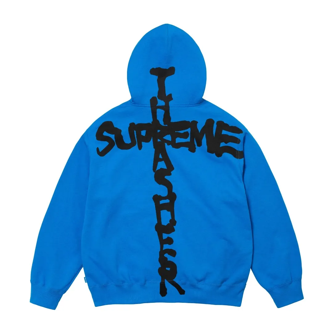 🅿️370 S275 top version SUPREME®/THRASHER® CREWNECK FW24 flame co-branded letter printed zipper hooded sweatshirt Fabric: ZP assay custom woven and dyed pure cotton 460G plus velvet main fabric horizontal cutting 520G 2X2 thread Printing: Printing uses thermoset ink printing, also known as plastic ink, or self-adhesive ink. Its ingredients are: mainly composed of polyvinyl chloride (PVC) and phthalates. PVC and phthalates, fixatives, stabilizers, and thickeners are mixed to form thermoset ink. It is not the digital direct printing advertised in the market. The printing texture of thermoset ink is unachievable by digital direct printing. Customized ZP YKK zipper/main label/wash label/tag/packaging bag (equipped with extra large thickened handbag) Size: S~XL