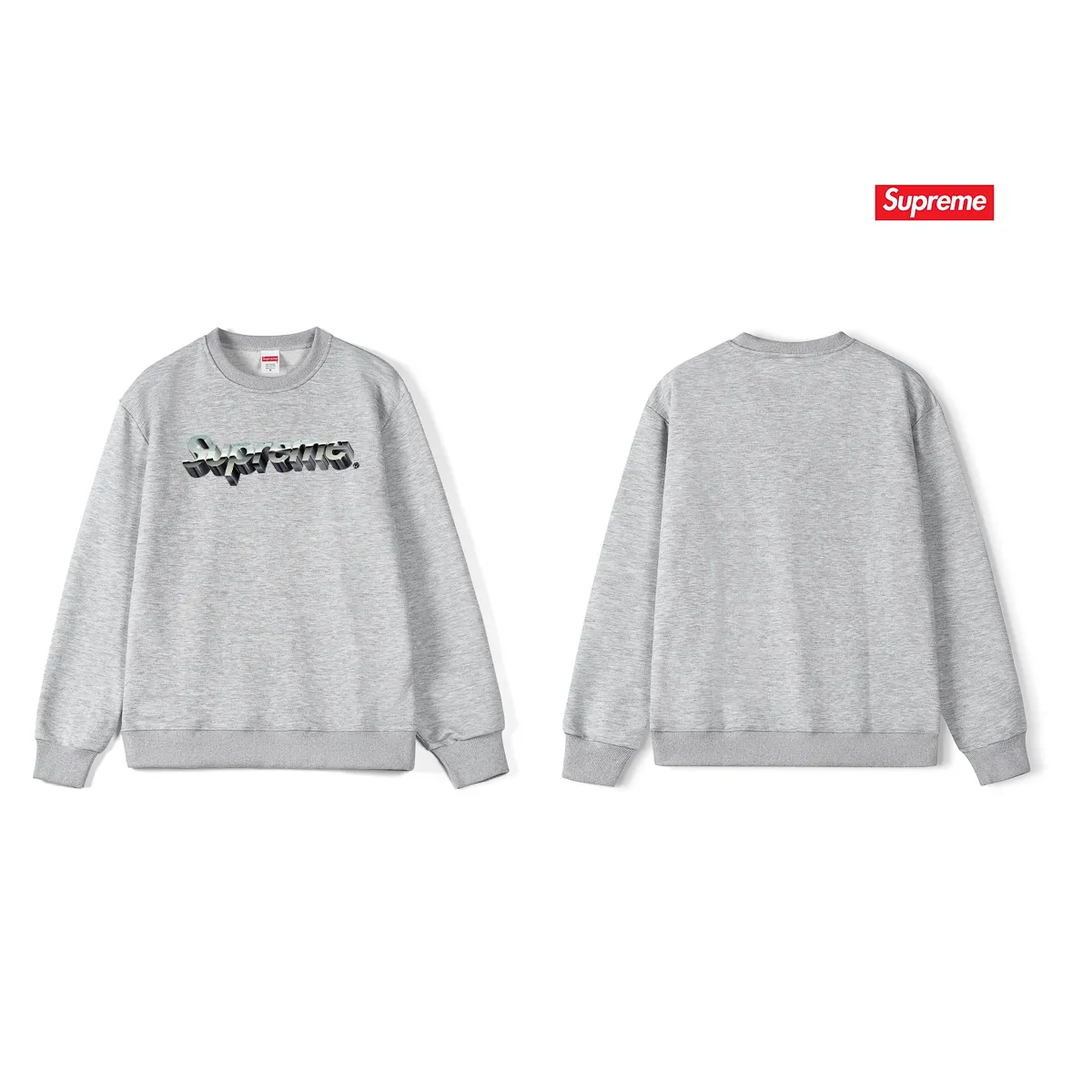 Style No. S1192 #terryp150💰 Velvet 160💰 SUP cotton three-dimensional printed logo round-neck sweatshirt Made of 400g large terry (drop shoulder large version) fabric, soft texture and no pilling Imported environmentally friendly printing glue The pattern is bright and three-dimensional Quality 💥Same style for men and women The upper body is trendy Color: black white gray Size: S M L XL XXL