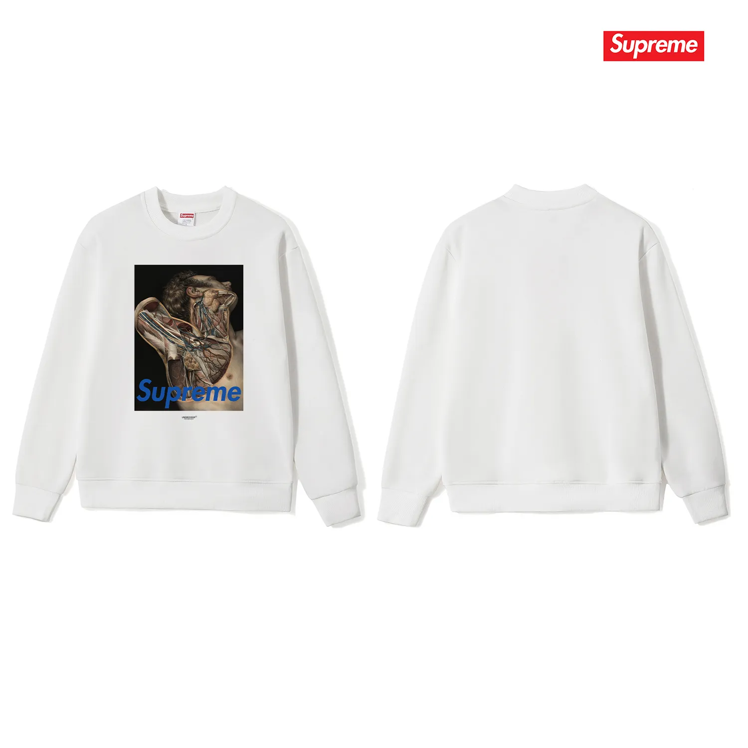 Style No. S1178 #terry p150💰 Plus velvet 160💰 Supreme Undercover Public Enemy co-branded anatomy People's Enemy bullseye round neck sweatshirt Made of 400 grams of large terry (drop shoulder large version) fabric, soft texture and no pilling Imported environmentally friendly printing glue The pattern is bright and three-dimensional Quality 💥Same style for men and women The upper body is trendy Color: black white gray Size: S M L XL XXL