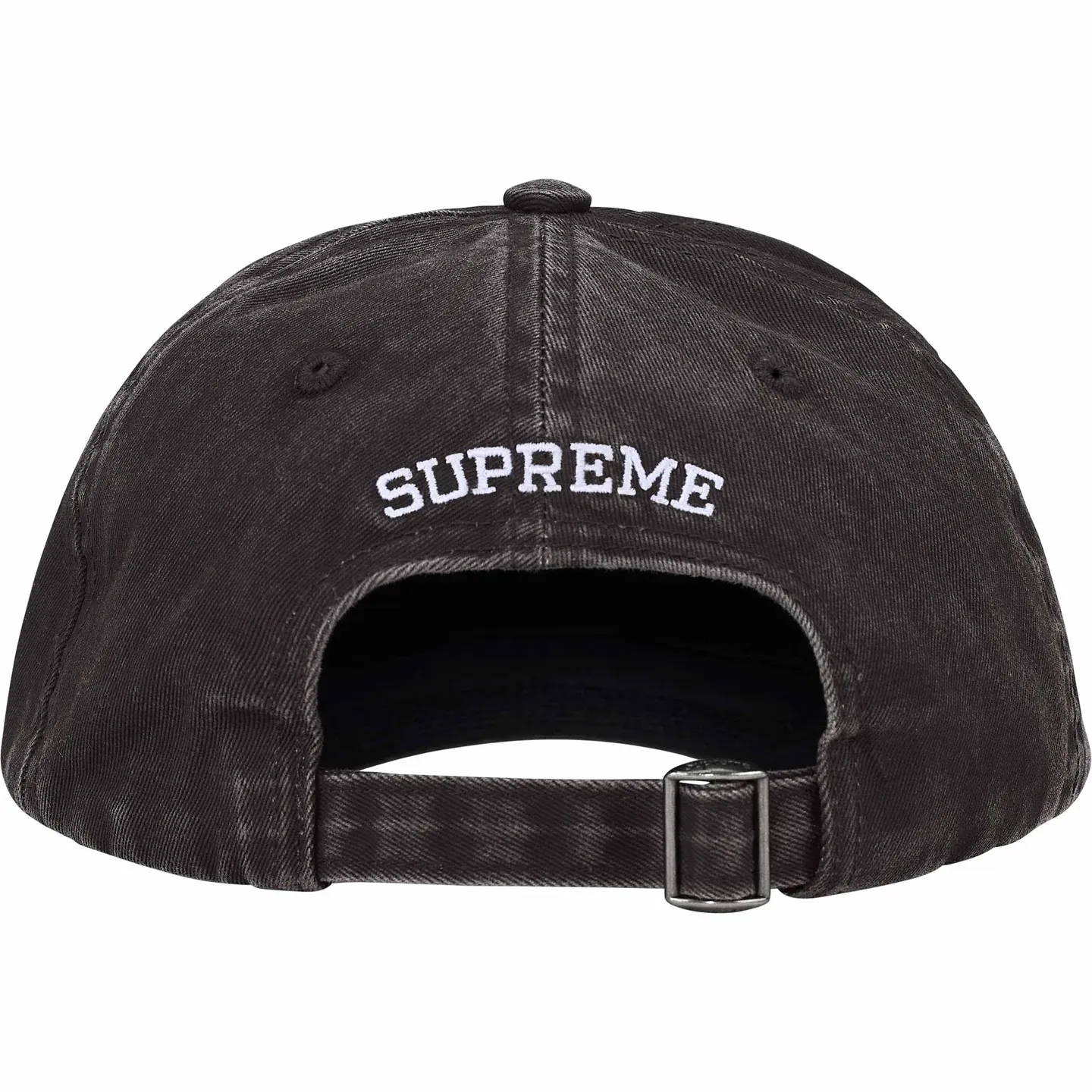 🅿️126 N051 Sup 50SS Pigment Coated S Logo 6-Panel Big S embroidered washed distressed peaked baseball cap black off-white green blue red