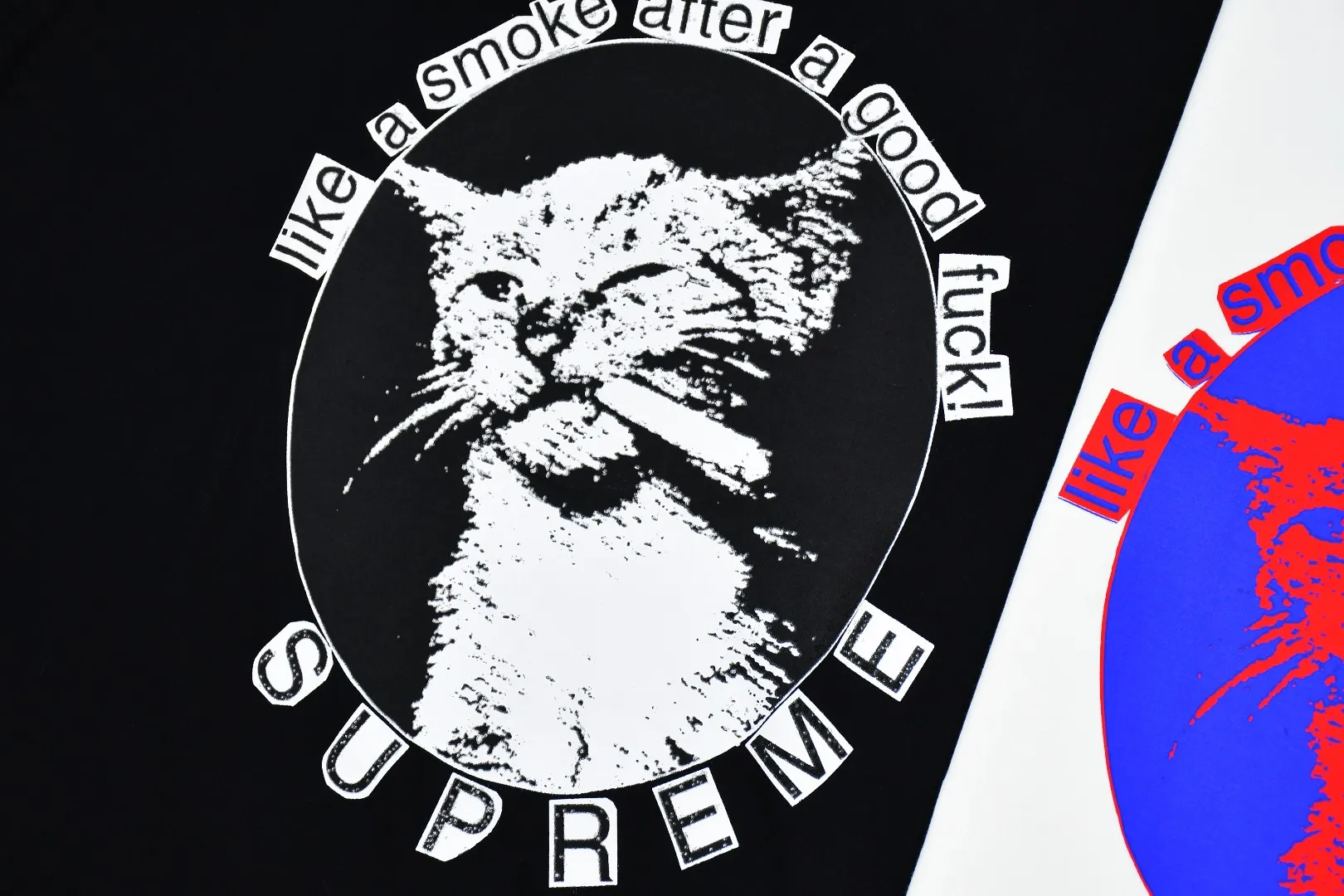 🅿️126 S135 Supreme 23ss Business Devil's Deal Contract printed T-shirt. Refuse to make products based on pictures. Refuse to compare with wrong versions. Use cylinder seamless process (original process, no stitching bone on the side of the clothes, key points of identification) The fabrics are all custom-woven and dyed, 280g weight, 100% cotton, cylindrical fabric. Cylindrical fabric is a knitted fabric woven with a cylinder loom. The needles are distributed in a cylindrical shape on the fuselage. The gray fabric is a large cylinder, which needs to be opened and shaped before it can be used further. There are no slits on the side of the clothes, so there is no washing label on the side of ordinary short-sleeves. There is only one collar label behind the neck. The printing uses thermosetting ink printing imported from Belgium (different from conventional thermal transfer printing), also known as plastic ink, or self-adhesive ink. Its ingredients are: mainly composed of polyvinyl chloride (PVC) and phthalates. PVC and phthalates, solid color The thermoset ink is composed of a mixture of agents, stabilizers, and thickeners. It is not the digital direct printing advertised on the market. The printing texture of thermoset ink cannot be achieved by digital direct printing. The collar label has a watermark anti-counterfeiting effect, a real anti-counterfeiting layer, a version with a high probability of passing the inspection, and a high probability of passing the original packaging picture. Size：S-XL