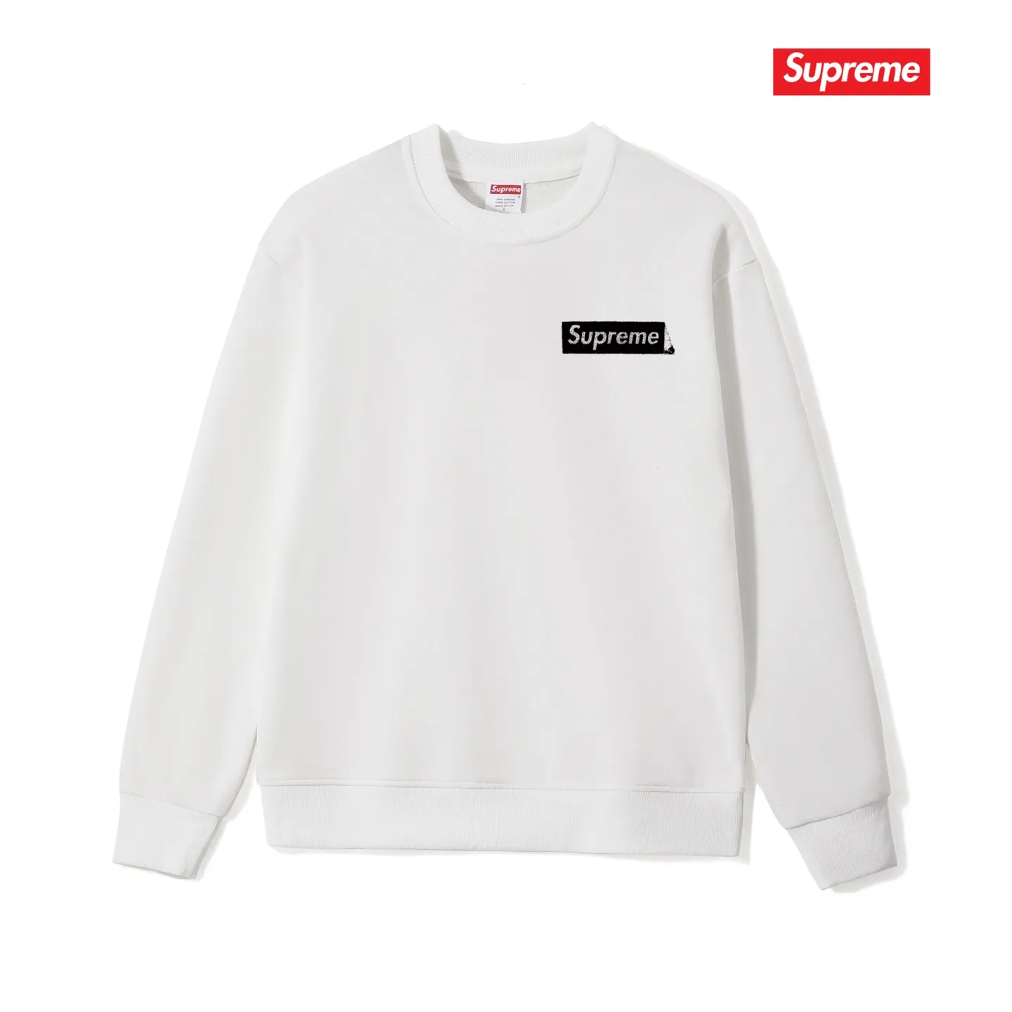 Style No. S1070 #terry p150💰 Velvet 160💰 Supreme FW23 WEEK7 STATIC TEE letter round neck sweatshirt Made of 400g large terry (drop shoulder large version) fabric, soft texture and no pilling Imported environmentally friendly printing glue The pattern is bright and three-dimensional Quality💥Same style for men and women The upper body is fashionable Color: black white gray Size: S M L XL XXL