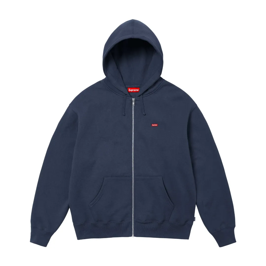 🅿️330 S278 top version Supreme 24FW Small Box small label embroidered zipper cardigan sweatshirt 1. Fabric: According to ZP testing, custom woven and dyed, pure cotton 460G fleece main fabric 2. Process: Imported Behringer embroidery machine operation, exquisite and perfect presentation 3. Hem and cuffs: Customized color matching thread adopts 520G non-elastic thread (Low-end goods use elastic threads to cause the hem and cuffs to appear wavy) 4. Customized ZP YKK zipper/main label/wash label/tag/packaging bag (equipped with an extra-large thickened handbag) Size: S~XL