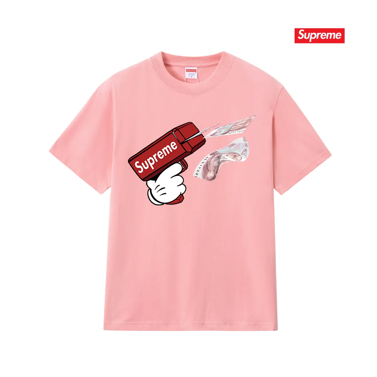 S167 P110💰 Sup STK008_KID GRIGIO printed short-sleeved men's and women's couple's wear, the same style pure cotton round neck casual half-sleeved T-shirt, loose fit, using 260 grams of combed cotton double yarn, from fabrics to accessories, all three standards are complete and follow ZP. Imported Matsui company's slurry printing will never crack. The whole piece is made with a three-needle five-thread process. The collar-shoulder seam-sleeve seam is a double line, which looks more three-dimensional and textured. The process is consistent with the authentic original version, and the classic version is free to compare.