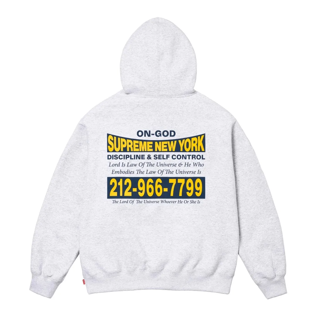 S562💰p320 Top version Supreme 24FW ON GOD HOODED SWEATSHIRT hooded sweatshirt with letter print on the back. For those of us who focus on top Sup products, this sweatshirt is naturally available. ZP testing, custom weaving and dyeing, pure cotton 450G fleece main fabric Printing uses thermoset ink printing, also known as plastic ink, or self-adhesive ink. Its ingredients are: mainly composed of polyvinyl chloride (PVC) and phthalates. PVC and phthalates, color fixing agents, stabilizers, and thickeners are mixed to form thermoset ink. It is not the digital direct printing advertised on the market. The printing texture of thermoset ink is something that cannot be achieved by digital direct printing. Customized ZP co-branding Main label/wash label/hangtag/packaging bag (equipped with extra-large thickened handbag) There is a high probability of passing the inspection version. If you put the original packaging picture together, there is a high chance that it will pass. Size: S-XL