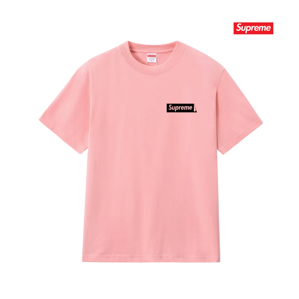 S243 P110💰 Supreme Week 17 No More Shit Tee letter printed round neck T-shirt, same style for men and women, loose fit, made of 260g combed cotton double yarn, all three standards from fabrics to accessories are in compliance with ZP, imported Matsui Company slurry printing will never crack, the whole piece adopts three-needle five-thread process (neckline-shoulder seam-sleeve seam double line, looks more three-dimensional and textured) consistent with the original version, classic version Feel free to compare zp. The whole piece adopts three-needle five-thread craftsmanship (neckline-shoulder seam-sleeve seam double thread, which looks more three-dimensional and textured). It has the same craftsmanship as the original original, classic version. Color: black, white, light gray, pink, navy. Size: S M L XL XXL