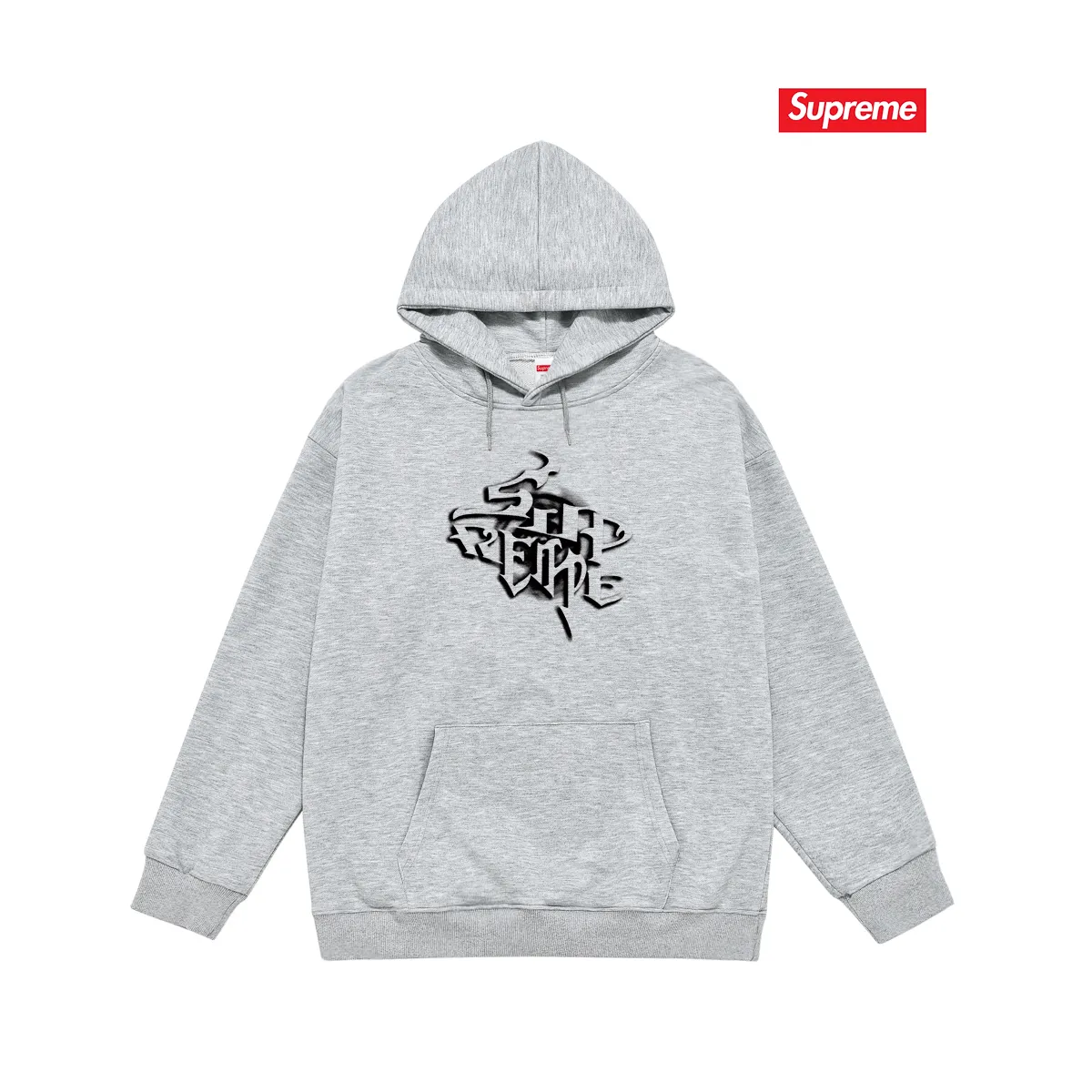 Style No. S2142 #terry P160💰 Velvet P170💰 Sup 78FW WEEK18 letter printed printed hooded sweatshirt Made of 400g large terry 430g silver fox velvet (drop shoulder large version) fabric, soft texture and no pilling Imported environmentally friendly printing glue The pattern is bright and three-dimensional Quality 💥Same style for men and women The upper body is trendy Color: black white gray Size: S M L XL XXL
