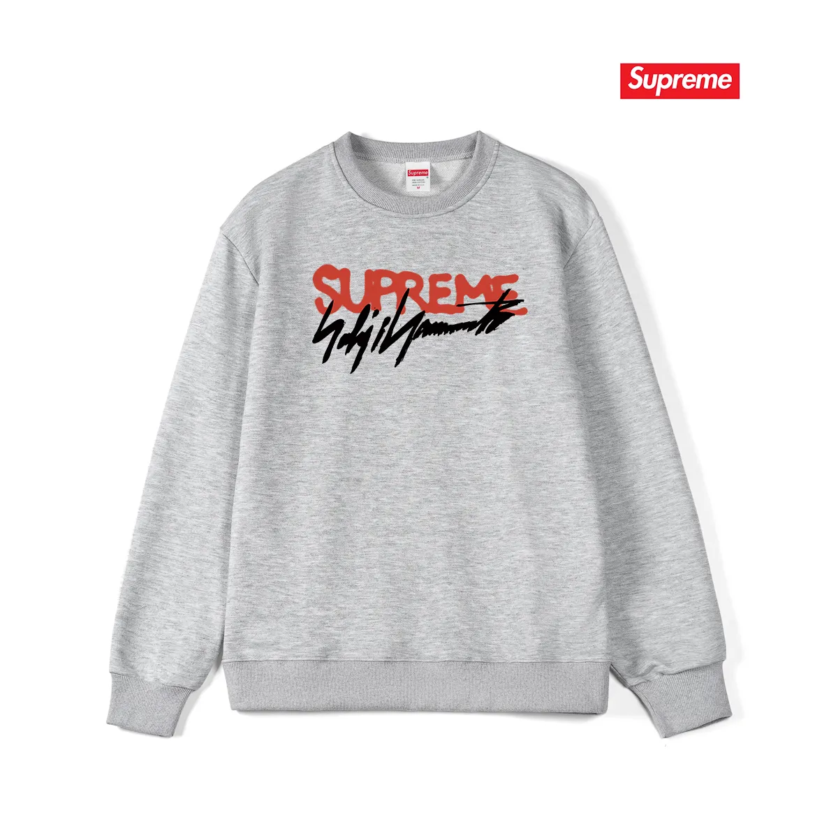 Style No. S1061 #terry p150💰 Velvet 160💰 SupremeWeek 4 Supreme x Yohji Yamamoto Joint model Designer signature Logo graffiti font Round neck sweatshirt Made of 400 grams of large terry (drop shoulder large version) fabric Soft texture and no pilling Imported environmentally friendly printing glue The pattern is bright and three-dimensional Quality 💥Same style for men and women The upper body is trendy Color: black white Gray Size: S M L XL XXL