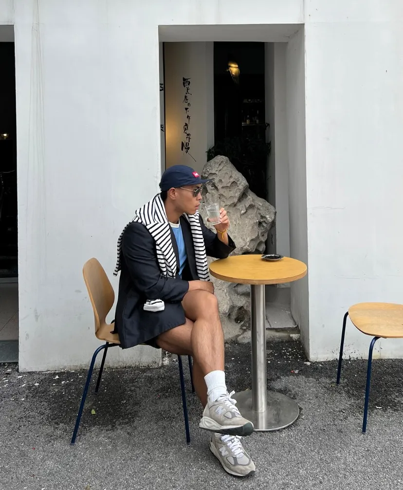 N116💰p150 Sup Gore-Tex Camp Cap 46M reflective strip waterproof baseball cap black royal blue
