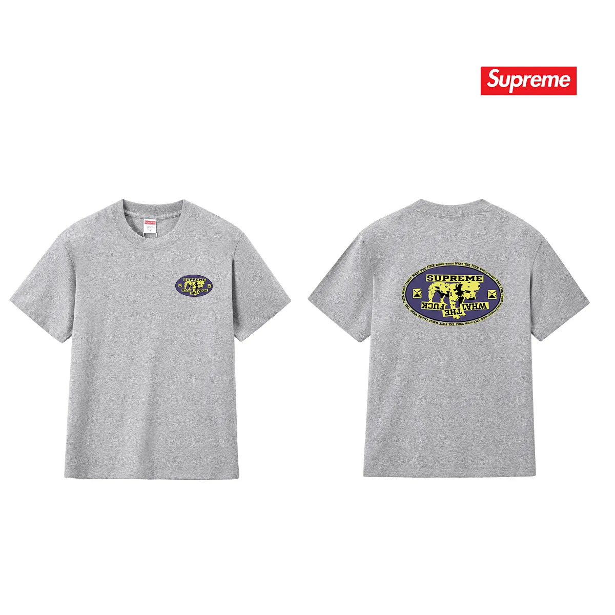 S260 P110💰 Supreme camouflage Dalmatian round neck short-sleeved T-shirt, same style for men and women, loose fit, made of 260g combed cotton double yarn, all three standards from fabrics to accessories, ZP, imported Matsui company slurry printing will never crack, the whole piece adopts three-needle five-thread process (neckline-shoulder seam-sleeve seam double line, looks more three-dimensional and textured) consistent with the original version, classic version Feel free to compare zp. The whole piece adopts three-needle five-thread craftsmanship (neckline-shoulder seam-sleeve seam double thread, which looks more three-dimensional and textured). It has the same craftsmanship as the original original, classic version. Color: black, white, light gray, pink, navy. Size: S M L XL XXL