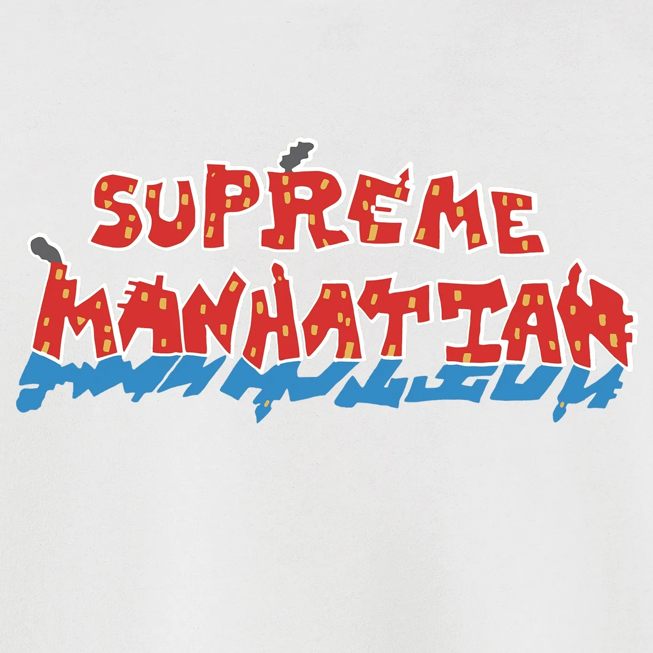 Style No. S1045 #terry p150💰 Velvet 160💰 Supreme SS22 Week 19 Manhattan Tee Cartoon letter Manhattan city street scene pattern print crew neck sweatshirt Made of 400g large terry (drop shoulder large version) fabric, soft texture and no pilling Imported environmentally friendly printing glue The pattern is bright and three-dimensional Quality 💥Same style for men and women The upper body is trendy Color: black white gray Size: S M L XL XXL