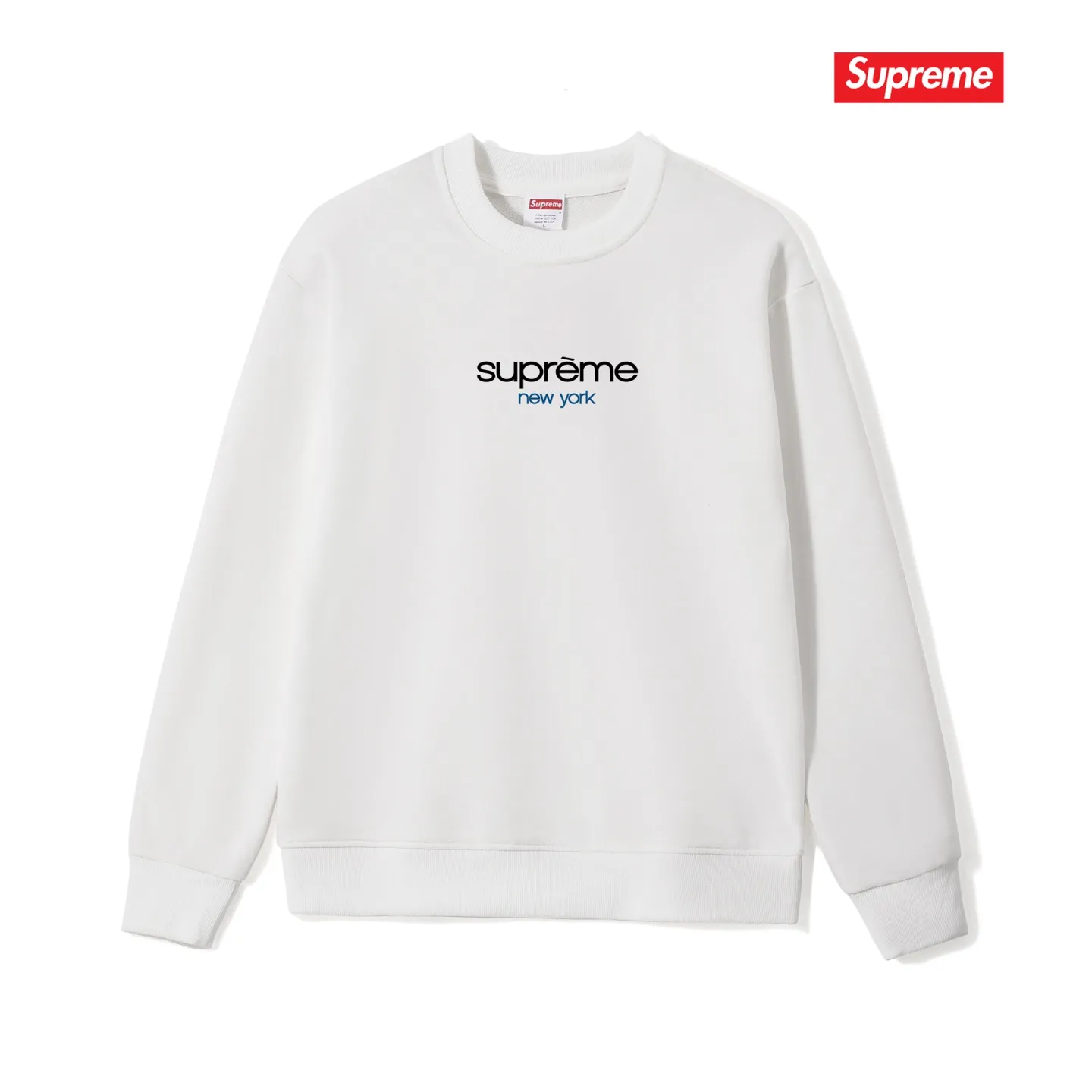 Style No. S1161 #terry p150💰 Velvet 160💰 SUP 74SS Classic Logo Tee classic logo round neck sweatshirt Made of 400 grams of large terry (drop shoulder large version) fabric, soft and non-pilling texture, imported environmentally friendly printing glue, bright and three-dimensional pattern, quality 💥Male and female, the upper body is fashionable Color: black white gray Size: S M L XL XXL