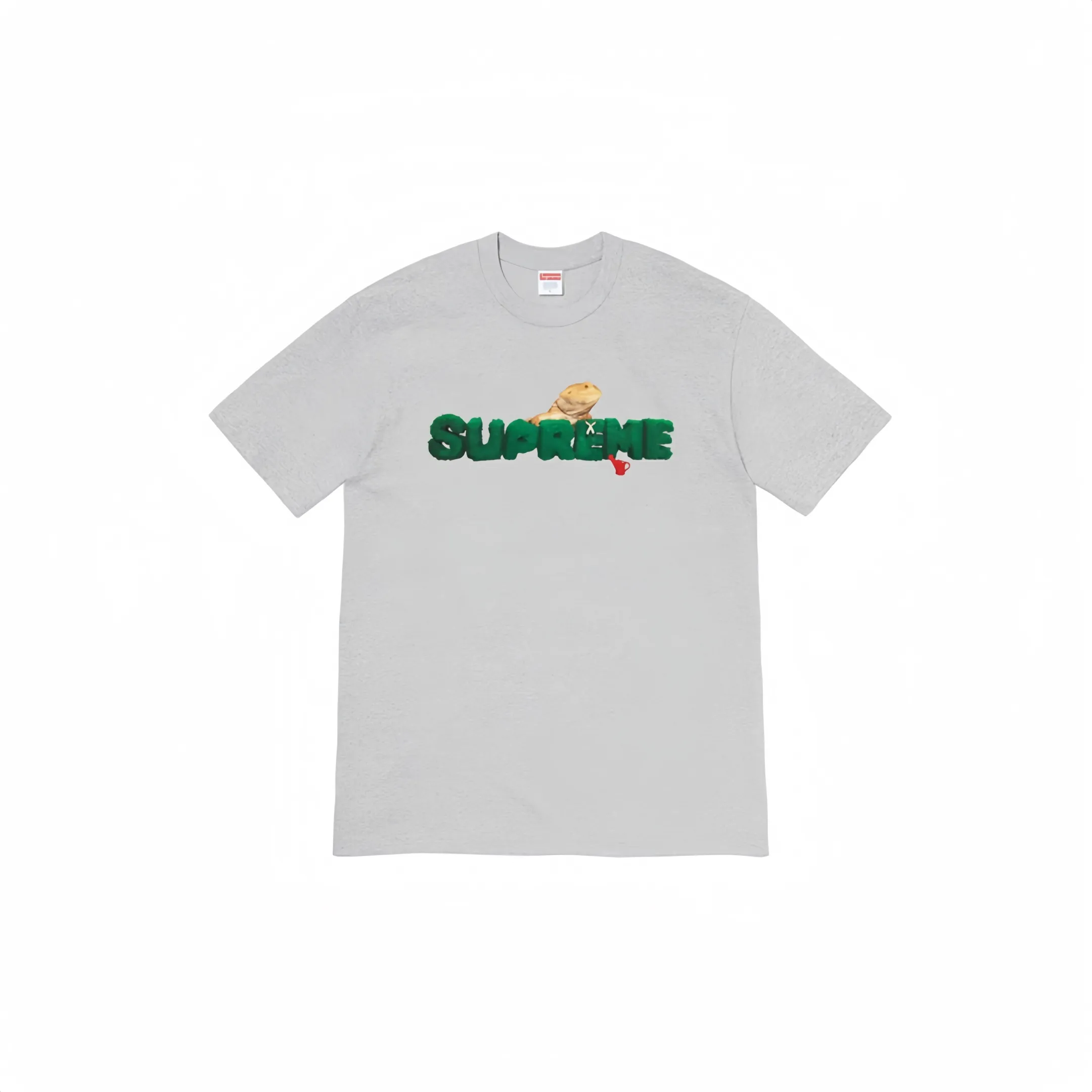 #S41 P110💰 Supreme Week 18 Lizard Tee Lizard pattern Logo round neck short-sleeved T-shirt for men and women is made of 260 grams of combed cotton double yarn. From fabrics to accessories, all three standards are complete and ZP is imported. Matsui company’s slurry printing will never crack. The whole piece is made of three-needle five-thread technology. The neckline-shoulder seam-sleeve seam is double-lined, which looks more three-dimensional and textured.) The same process as the original version, classic version Feel free to compare zp. The whole piece adopts three-needle and five-thread craftsmanship. The neckline-shoulder seam-sleeve seam is double-threaded, which looks more three-dimensional and textured.) It has the same craftsmanship as the authentic original, classic version. Color: navy blue, red, gray, black and white. Size: S M L XL XXL