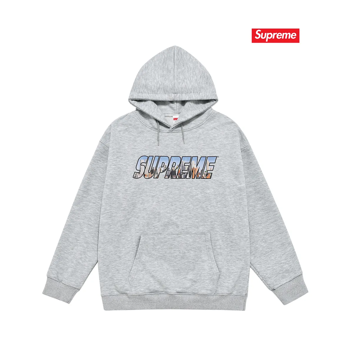 Style No. S2065 #terry P160💰 Velvet P170💰 Supreme FW23 Autumn and Winter Series WEEK1 GOTHAM TEE Gotham City Letters Logo Hooded Sweatshirt Made of 400g large terry 430g silver fox velvet (drop shoulder large version) fabric, soft texture and no pilling, imported environmentally friendly printing glue, bright and three-dimensional patterns, high quality 💥same style for men and women, the upper body is trendy Color: Black White Gray Size: S M L XL XXL