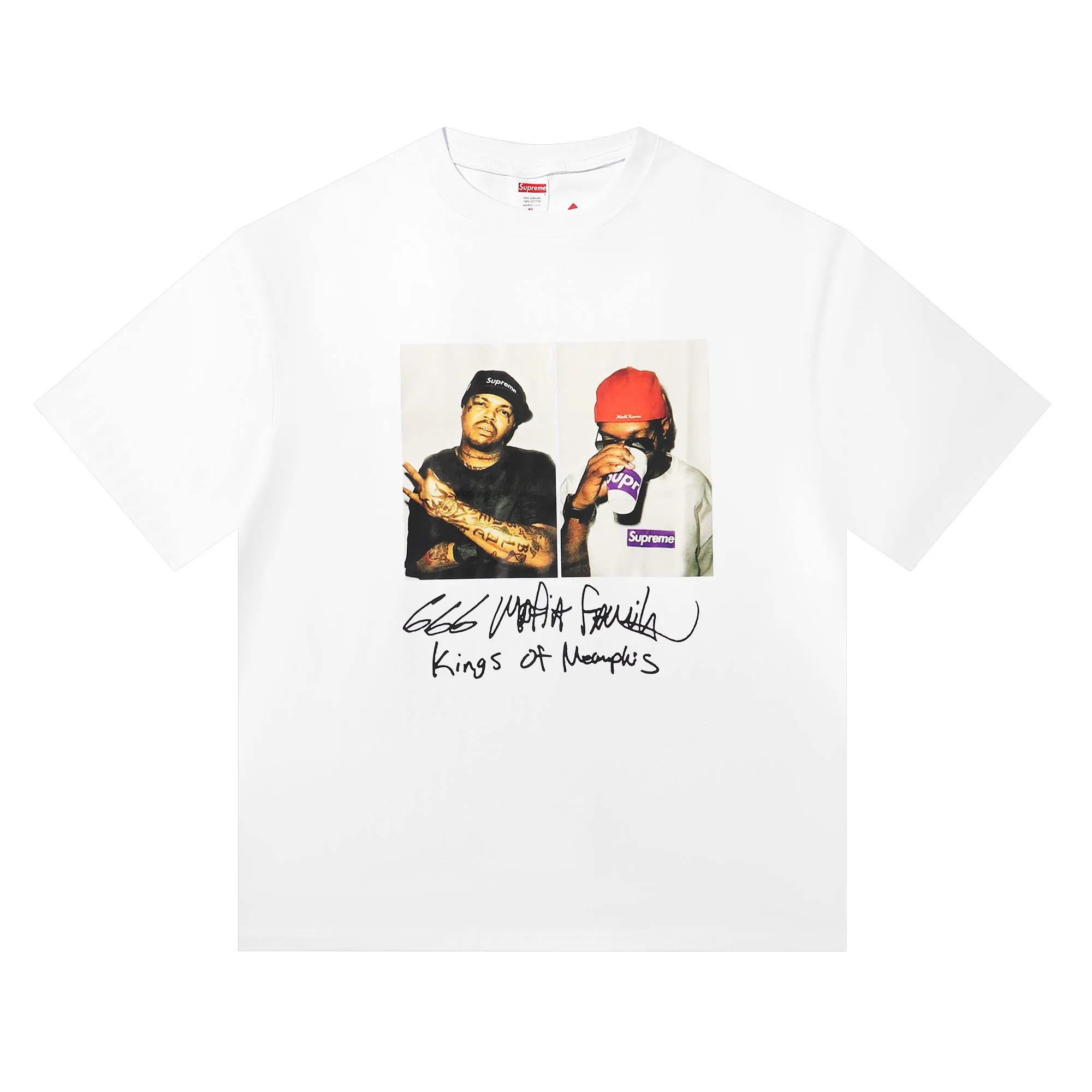 P136 supreme rapper white black SMLXL size shoulder width bust length S 52 56 70 M 54 58 72 L 56 60 74 XL 58 62 76
