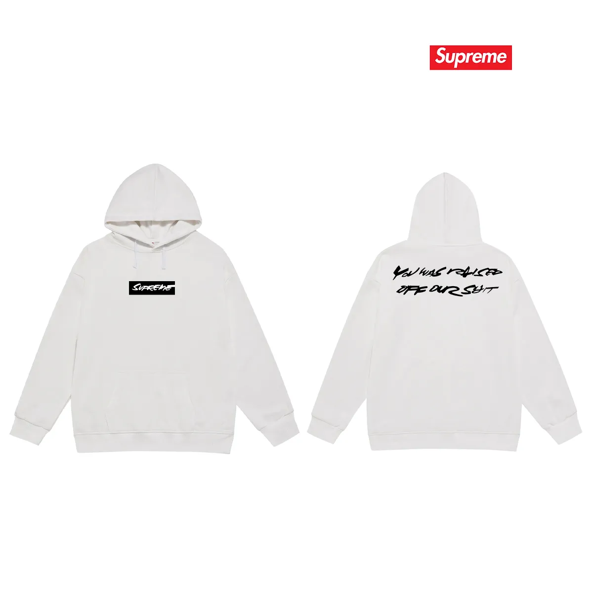 Style No. S2081 #terry P160💰 Velvet P170💰 Supreme x Futura joint model SS24 WEEK1 Letter Logo printed hooded sweatshirt Made of 400g large terry 430g silver fox velvet (drop shoulder large version) fabric, soft texture and no pilling Imported environmentally friendly printing glue The pattern is bright and three-dimensional Quality 💥Same style for men and women The upper body is trendy Color: black White Gray Size: S M L XL XXL