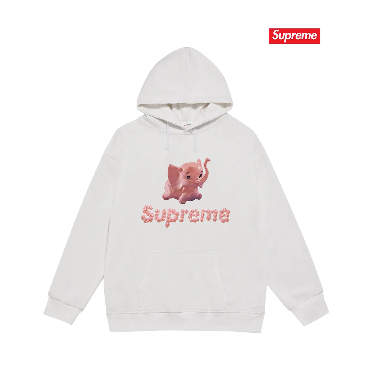 Style No. S2228 #Terry P160💰 Plus Velvet P170💰 Sup Elephant Little Elephant Couple Hooded Sweatshirt Made of 400g large terry 430g silver fox velvet (drop shoulder large version) fabric, soft texture and no pilling Imported environmentally friendly printing glue The pattern is bright and three-dimensional Quality 💥Same style for men and women The upper body is trendy Color: black white gray Size: S M L XL XXL