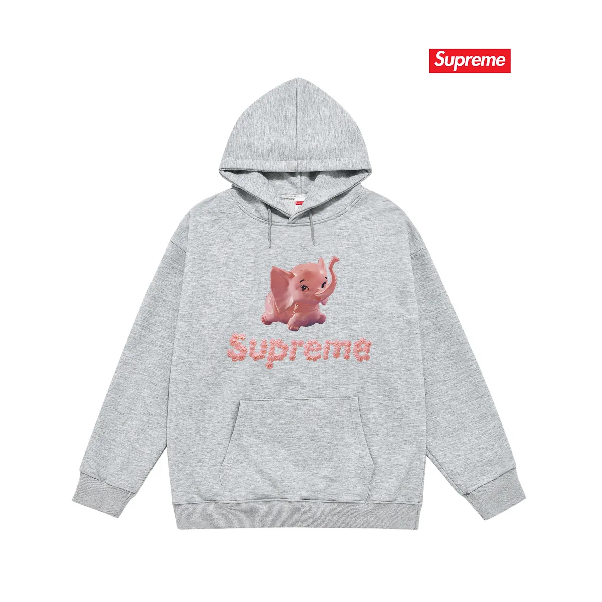 Style No. S2228 #Terry P160💰 Plus Velvet P170💰 Sup Elephant Little Elephant Couple Hooded Sweatshirt Made of 400g large terry 430g silver fox velvet (drop shoulder large version) fabric, soft texture and no pilling Imported environmentally friendly printing glue The pattern is bright and three-dimensional Quality 💥Same style for men and women The upper body is trendy Color: black white gray Size: S M L XL XXL