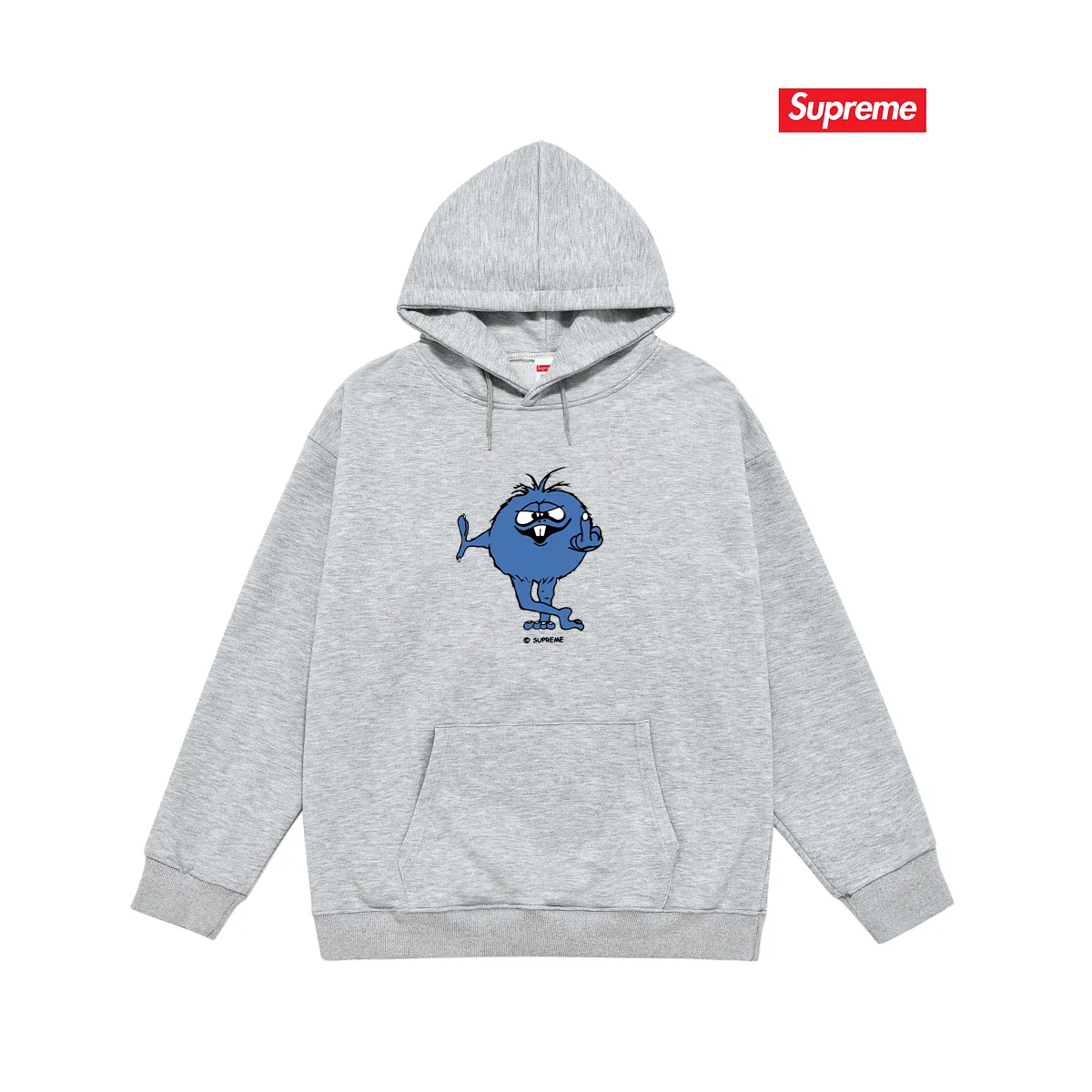 Style No. S2210 #terry P160💰 Plus velvet P170💰 SS24 trendy brand SUP funny boy hooded sweatshirt Made of 400g large terry 430g silver fox velvet (drop shoulder large version) fabric, soft texture and no pilling Imported environmentally friendly printing glue The pattern is bright and three-dimensional Quality 💥Same style for men and women The upper body is trendy Color: black white gray Size: S M L XL XXL