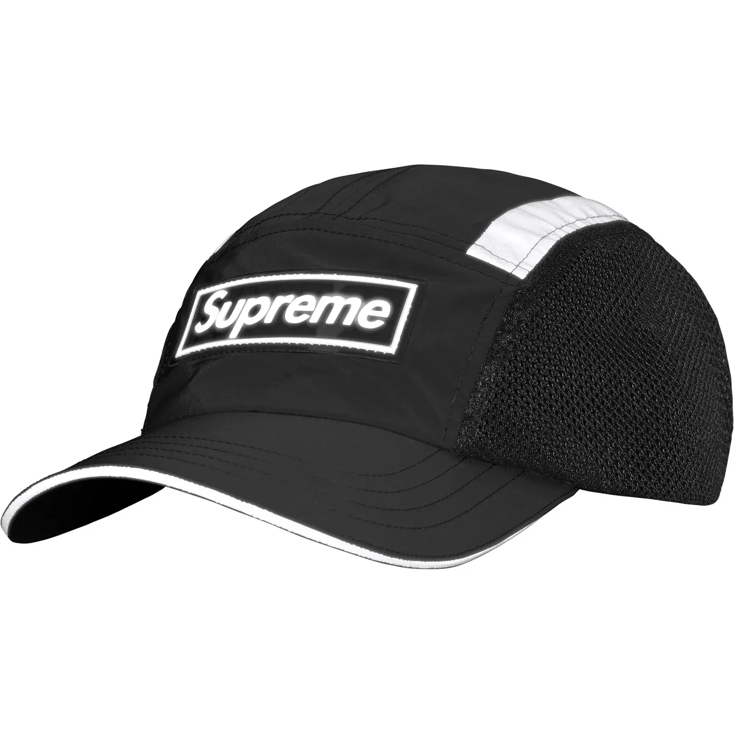🅿️140 N035 Sup Side Mesh Camp Cap6M Reflective Side Mesh Baseball Cap Peaked Cap Black Apricot Red Blue