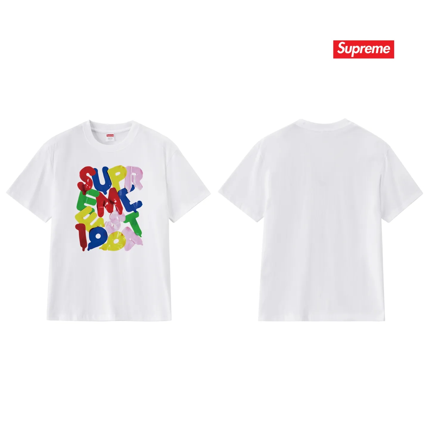 S200 P110💰 Sup high version Week 1 Balloons Tee Balloon style Logo round neck short-sleeved T-shirt Loose fit Made of 260g combed cotton double yarn All three standards are complete from fabrics to accessories ZP Imported Matsui company's slurry printing will never crack The whole piece adopts three-needle five-thread technology The neckline-shoulder seam-sleeve seam is double-lined, looking more three-dimensional and textured) The same process as the authentic original, classic version Feel free to compare zp. The whole piece adopts three-needle five-thread craftsmanship (neckline-shoulder seam-sleeve seam double thread, which looks more three-dimensional and textured). It has the same craftsmanship as the original original, classic version. Color: black, white, light gray, pink, navy. Size: S M L XL XXL