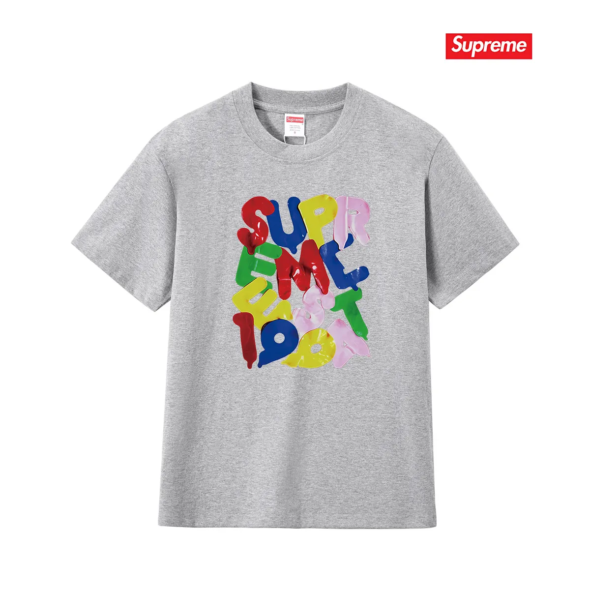 S200 P110💰 Sup high version Week 1 Balloons Tee Balloon style Logo round neck short-sleeved T-shirt Loose fit Made of 260g combed cotton double yarn All three standards are complete from fabrics to accessories ZP Imported Matsui company's slurry printing will never crack The whole piece adopts three-needle five-thread technology The neckline-shoulder seam-sleeve seam is double-lined, looking more three-dimensional and textured) The same process as the authentic original, classic version Feel free to compare zp. The whole piece adopts three-needle five-thread craftsmanship (neckline-shoulder seam-sleeve seam double thread, which looks more three-dimensional and textured). It has the same craftsmanship as the original original, classic version. Color: black, white, light gray, pink, navy. Size: S M L XL XXL