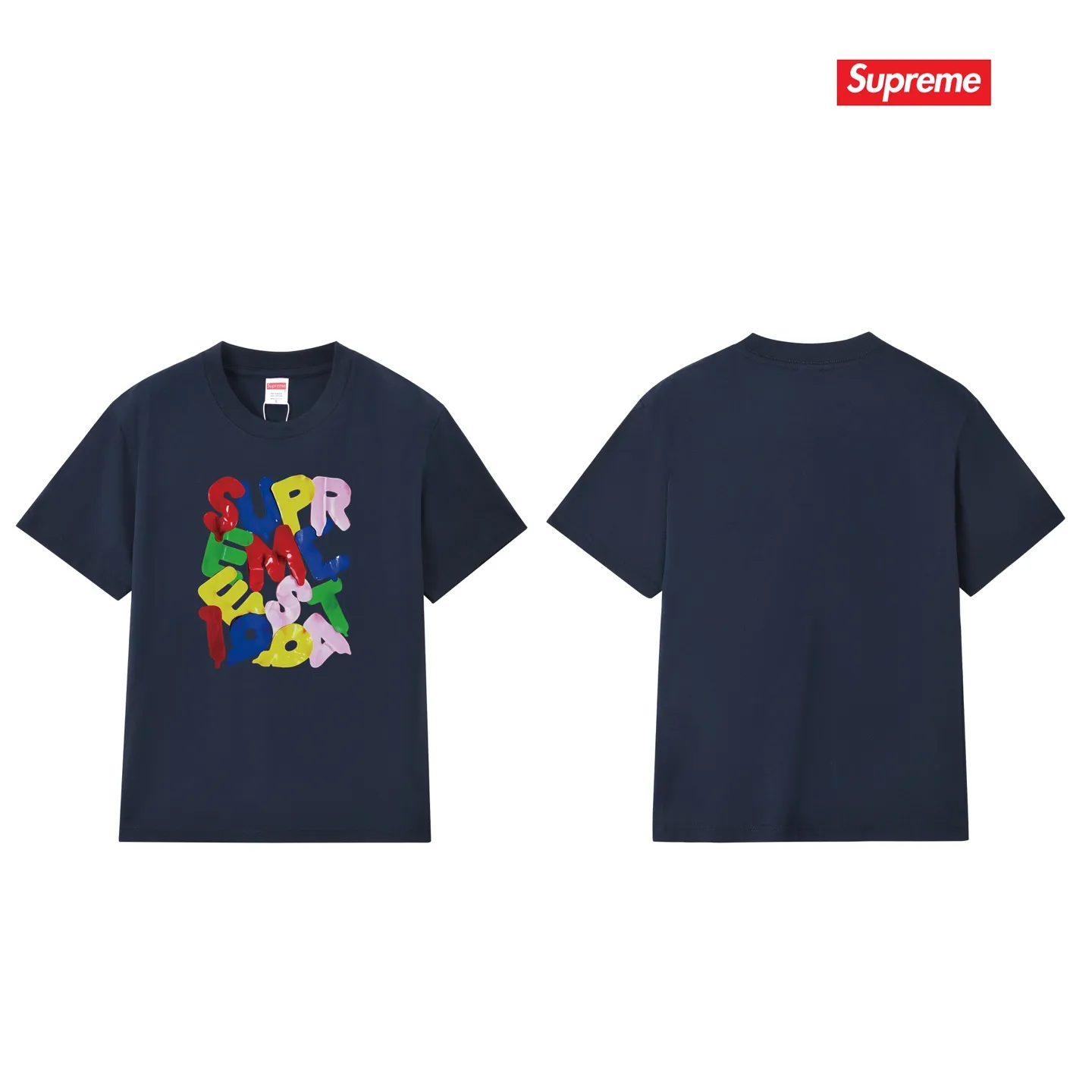 S200 P110💰 Sup high version Week 1 Balloons Tee Balloon style Logo round neck short-sleeved T-shirt Loose fit Made of 260g combed cotton double yarn All three standards are complete from fabrics to accessories ZP Imported Matsui company's slurry printing will never crack The whole piece adopts three-needle five-thread technology The neckline-shoulder seam-sleeve seam is double-lined, looking more three-dimensional and textured) The same process as the authentic original, classic version Feel free to compare zp. The whole piece adopts three-needle five-thread craftsmanship (neckline-shoulder seam-sleeve seam double thread, which looks more three-dimensional and textured). It has the same craftsmanship as the original original, classic version. Color: black, white, light gray, pink, navy. Size: S M L XL XXL