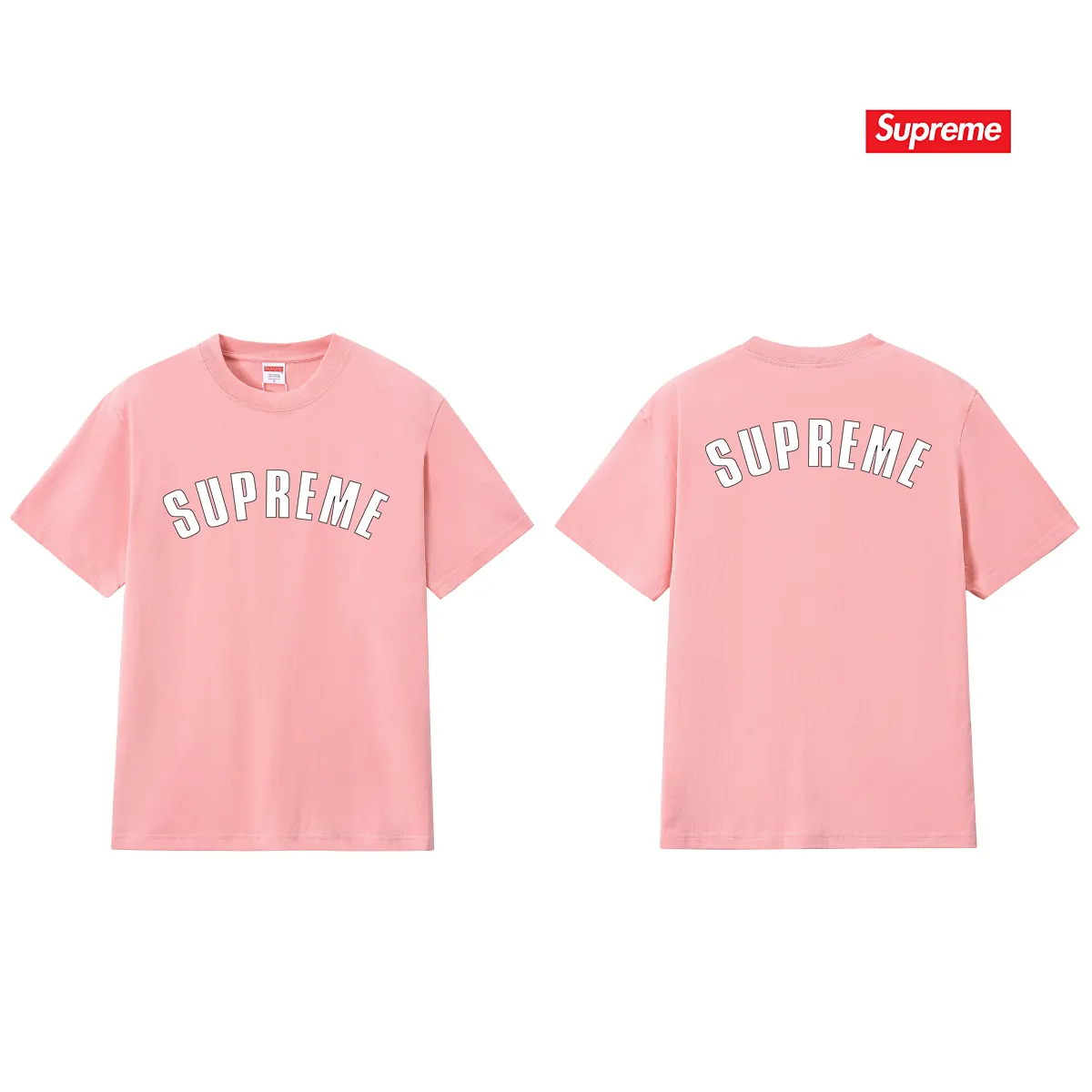 S168 P110💰 Sup burst crackle letter LOGO short-sleeved casual loose T-shirt for men and women, loose fit, made of 260g combed cotton double yarn, all three standards from fabrics to accessories, ZP, imported Matsui company slurry printing will never crack, the whole piece adopts three-needle five-thread process. The neckline-shoulder seam-sleeve seam is double-lined, looks more three-dimensional and textured) and the original version has the same craftsmanship, classic version Feel free to compare zp. The whole piece adopts three-needle five-thread craftsmanship (neckline-shoulder seam-sleeve seam double thread, which looks more three-dimensional and textured). It has the same craftsmanship as the original original, classic version. Color: black, white, light gray, navy blue, pink. Size: S M L XL XXL