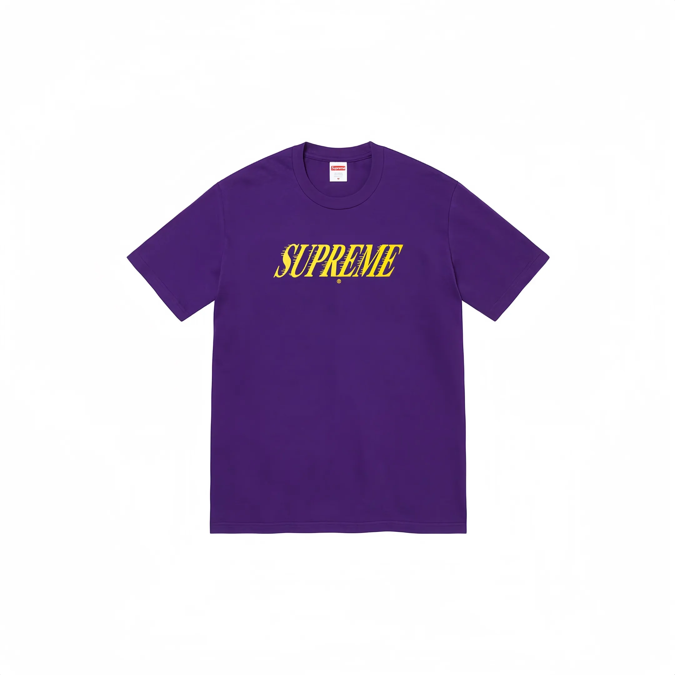 #S73 P110💰 Supreme FW22 Week 1 Slap Shot Tee Letter Logo printed round neck short-sleeved T-shirt for men and women. Made of 260g combed cotton double yarn. From fabrics to accessories, all three standards are complete and follow ZP. Imported Matsui Company slurry printing will never crack. The whole piece adopts three-needle five-thread technology. The neckline-shoulder seam-sleeve seam is double-lined, which looks more three-dimensional and textured. The same process as the original version, classic version Feel free to compare zp. The whole piece adopts three-needle five-thread craftsmanship (neckline-shoulder seam-sleeve seam double thread, which looks more three-dimensional and textured). It has the same craftsmanship as the original original, classic version. Color: Zong, Purple, Red, Black, and White. Size: S M L XL XXL.