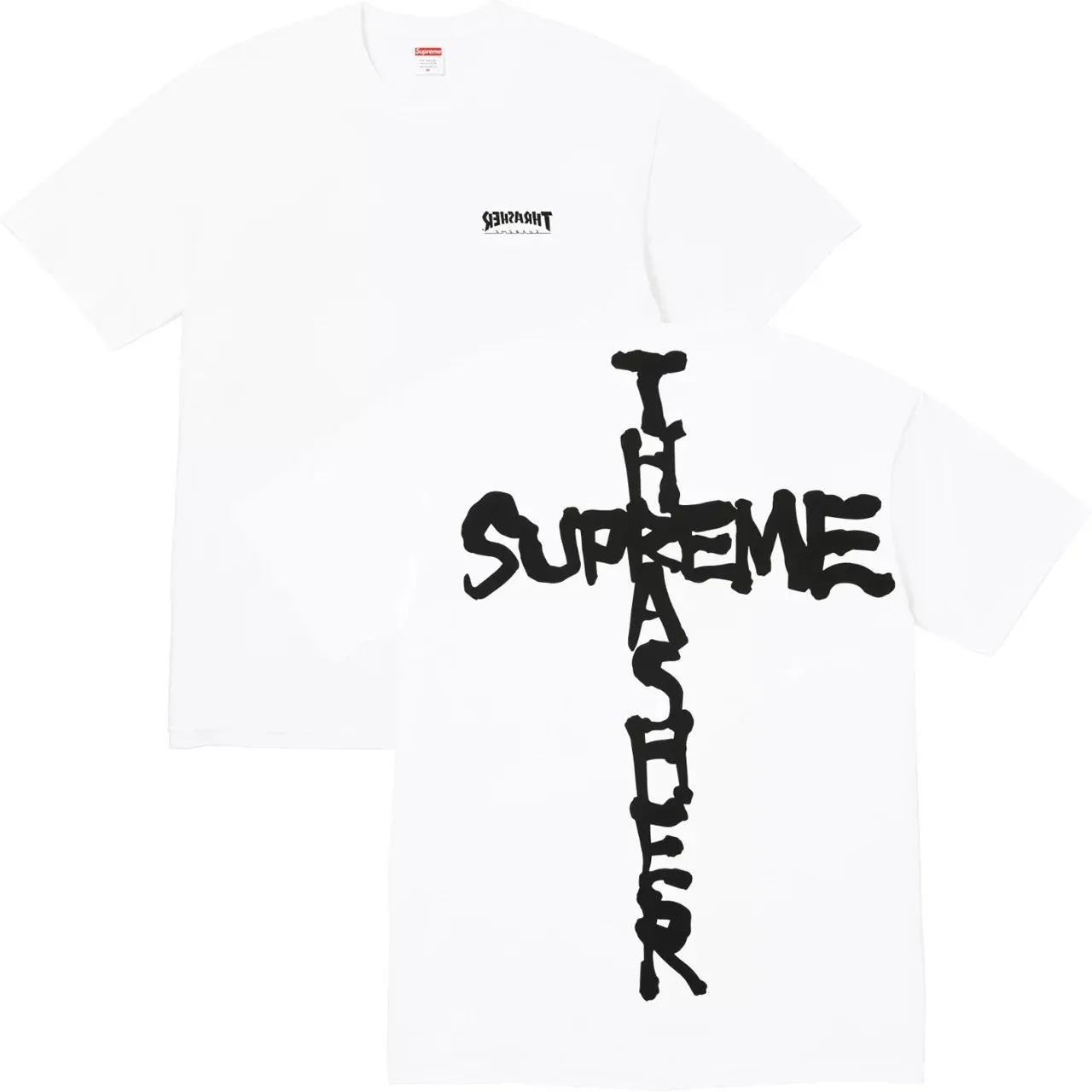 S141 P110💰 24FW WEEK6 CROSS Cross printed short-sleeved T-shirt American loose summer top for men and women. Loose fit. Made of 260g combed cotton double yarn. All three standards are complete from fabrics to accessories. ZP. Imported Matsui company's slurry printing will never crack. The whole piece adopts three-needle five-thread technology. The neckline-shoulder seam-sleeve seam is double-lined, which looks more three-dimensional and textured. The same process as the original version, classic version. Feel free to compare zp. The whole piece adopts three-needle five-thread craftsmanship. The neckline-shoulder seam-sleeve seam is double-threaded, which looks more three-dimensional and textured.) It has the same craftsmanship as the original original, classic version. Color: Black White Size: S M L XL XXL