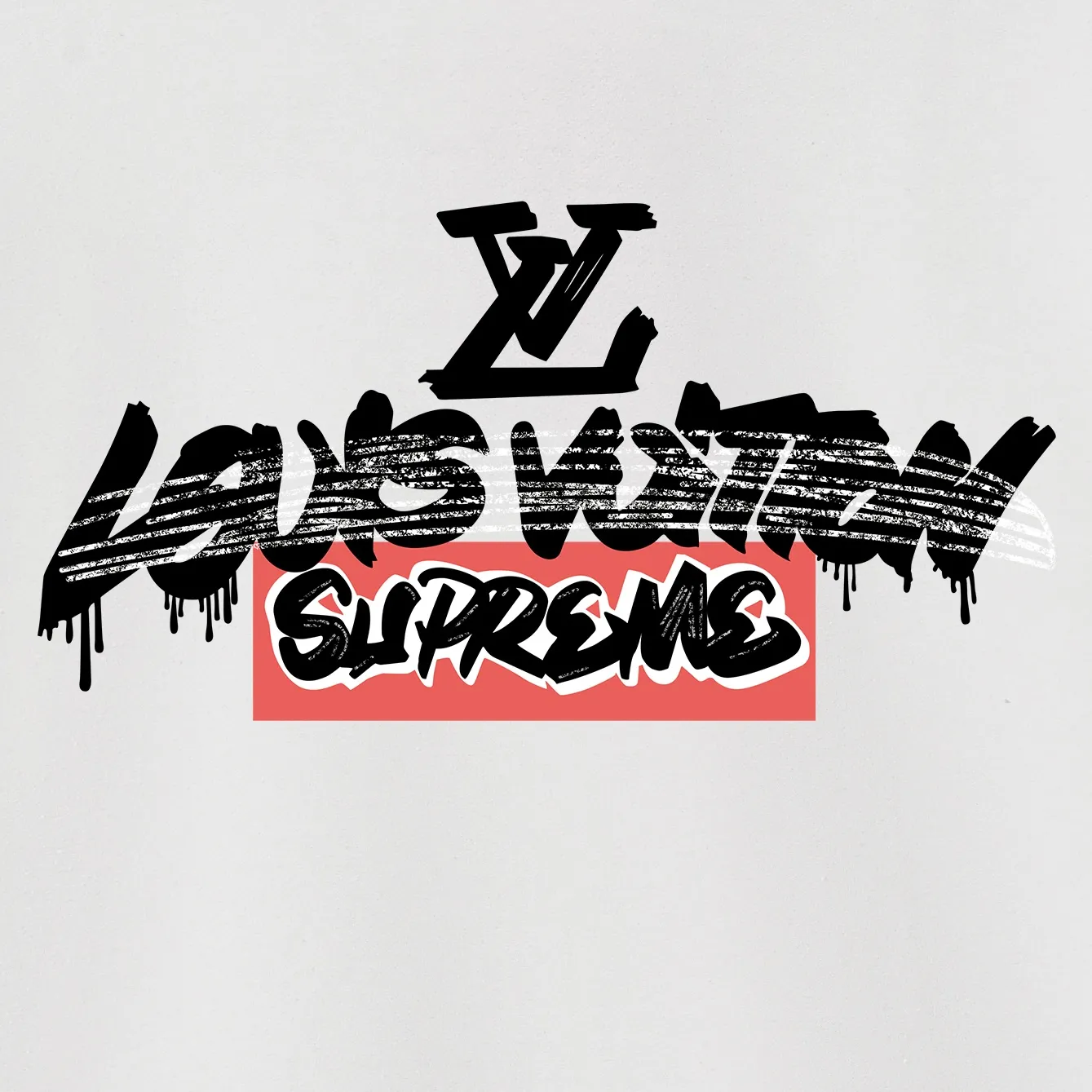 Style No. S2094 #terry P160💰 Velvet P170💰 1v 2023 new LV co-branded supreme printed hooded sweatshirt Made of 400g large terry 430g silver fox velvet (drop shoulder large version) fabric, soft texture and no pilling Imported environmentally friendly printing glue The pattern is bright and three-dimensional Quality 💥Same style for men and women The upper body is trendy Color: black white gray Size: S M L XL XXL
