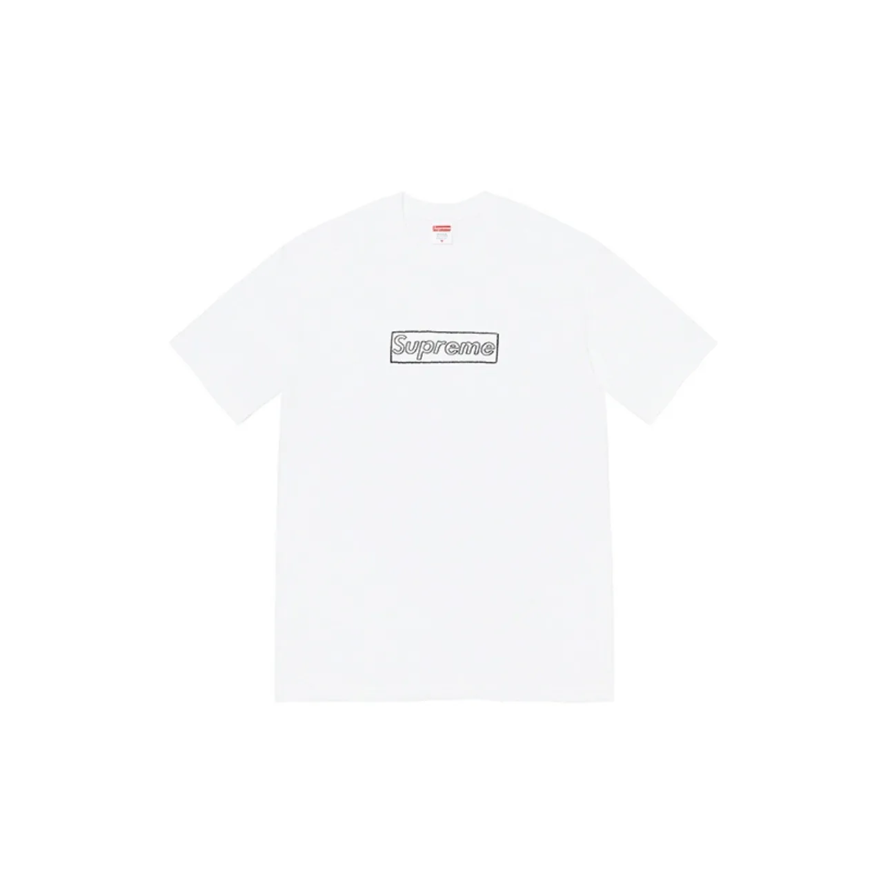 #S77 P110💰 Supreme Week 18 x KAWS co-branded Chalk Logo Tee Chalk Letter Box solid color logo printed round neck T-shirt. The same style for men and women is made of 260 grams of combed cotton double yarn. From fabrics to accessories, all three standards are complete and follow ZP. Imported Matsui Company pulp printing will never crack. The whole piece is made with a three-needle five-thread process. The neckline-shoulder seam-sleeve seam is double-lined, making it look more three-dimensional and textured.) The same process as the authentic original version, and the classic version. Feel free to compare zpThe whole piece is made with a three-needle five-thread process. The neckline-shoulder seam-sleeve seam is double-lined, making it look more three-dimensional and textured. The process is the same as the authentic original version. The classic version. Color: black, pink, red, yellow, white. Size: S M L XL XXL