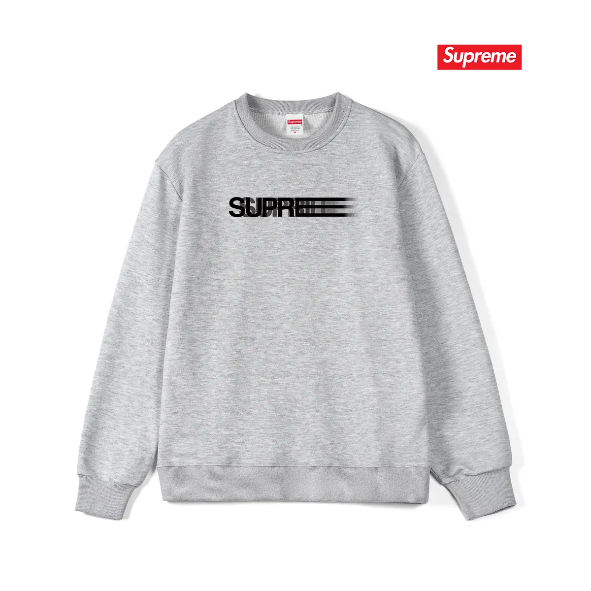 Style number S1130 #terry p150💰 plus velvet 160💰 supreme new summer letter print couple phantom round neck sweatshirt. Made of 400 grams of large terry (drop shoulder large version) fabric. The texture is soft and non-pilling. Imported environmentally friendly printing glue. The pattern is bright and three-dimensional. The quality is the same for men and women. The upper body is trendy. Color: black white gray Size: S M L XL XXL