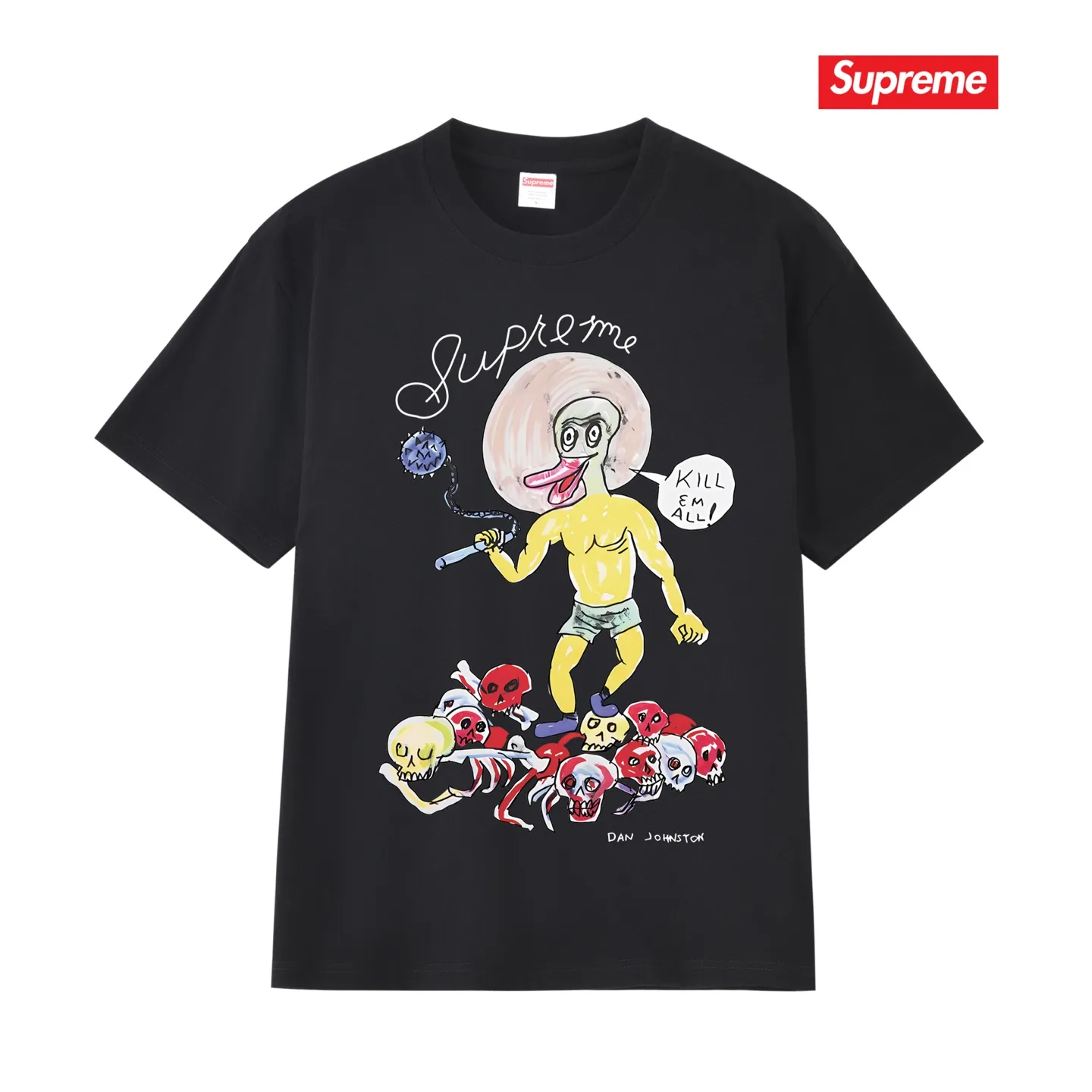Supreme Week 12 The whole piece is made with a three-needle five-thread process. The neckline-shoulder seam-sleeve seam is double-lined, and it looks more three-dimensional and textured. The process is the same as the authentic original version. The classic version. Feel free to compare zp. The whole piece is made of a three-needle five-thread process. The neckline-shoulder seam-sleeve seam is double-threaded, which looks more three-dimensional and textured. The process is the same as the authentic original version. The classic version. Color: Black White Light Gray Pink Navy Size: S M L XL XXL