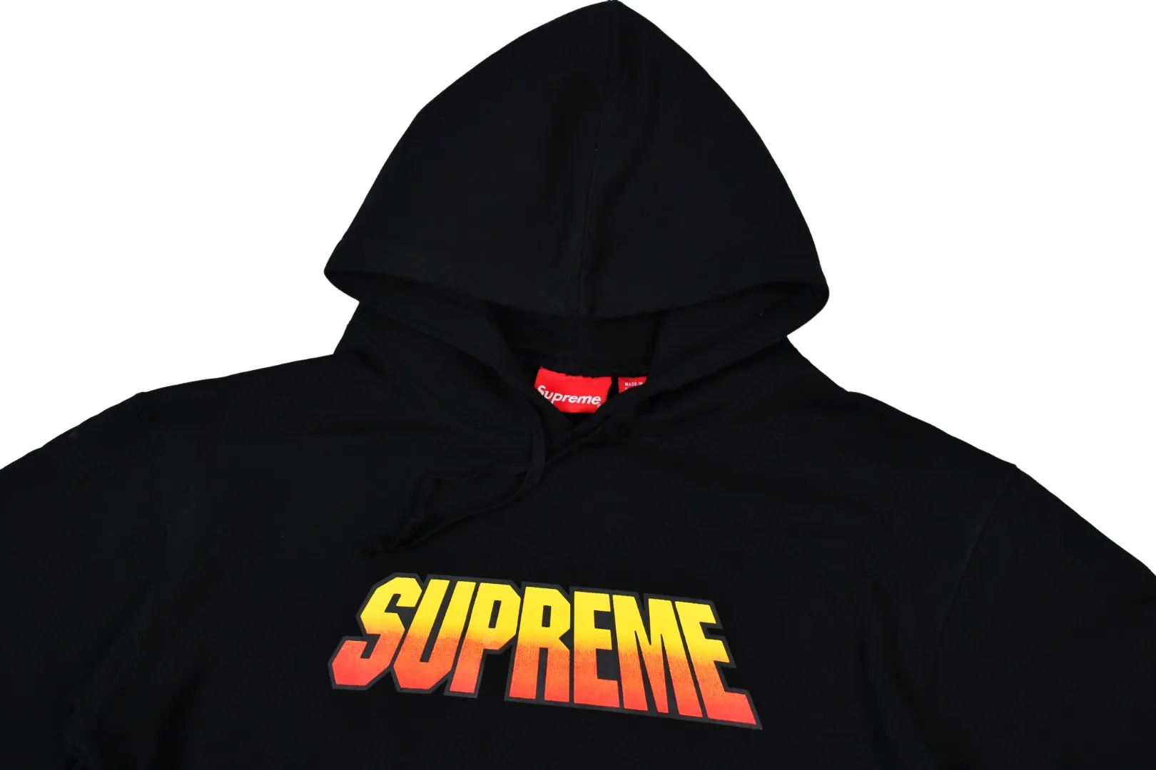 🅿️320 S265 top version Supreme 24FW GRADIENT HOODED gradient logo printed hooded sweatshirt 1. Fabric: ZP test, custom weaving and dyeing, pure cotton 460G plus velvet main fabric, horizontal cutting 520G 2X2 thread 2. Printing: Printing uses thermoset ink printing, also known as plastic ink, or self-adhesive ink. Its ingredients are: mainly composed of polyvinyl chloride (PVC) and phthalates. PVC and phthalates, color fixing agents, stabilizers, and thickeners are mixed to form thermoset ink. It is not the digital direct printing promoted on the market. The printing texture of thermoset ink cannot be achieved by digital direct printing. 3. Sewing process: Twelve places of the whole garment are made of boneless splicing technology, processed by experienced foreign trade factories (ordinary factories cannot do it) 4. Hem and cuffs: all use 520G inelastic threads (low-end products use elastic threads to cause the hem and cuffs to appear wavy) 5. Customized ZP main label/wash water label/hangtag/packaging bag (equipped with an extra-large thickened handbag) Size: S~XL