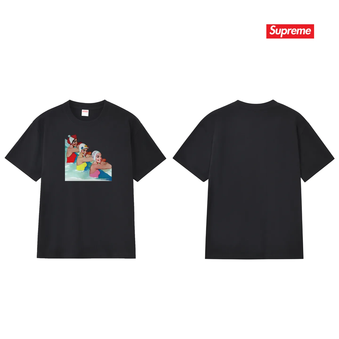 S187 P110💰 Sup Fashion brand pure cotton loose printed short-sleeved summer new men's and women's round neck half-sleeved T-shirt casual tops for couples. Loose fit. Made of 260g combed cotton double yarn. All three standards are complete from fabrics to accessories. ZP. Imported Matsui company's slurry printing will never crack. The whole piece adopts three-needle five-thread technology. The neckline-shoulder seam-sleeve seam is double-lined, which looks more three-dimensional and textured. The same process as the original version, classic version. Feel free to compare zp. The whole piece adopts three-needle five-thread craftsmanship (neckline-shoulder seam-sleeve seam double thread, which looks more three-dimensional and textured). It has the same craftsmanship as the original original, classic version. Color: black, white, light gray, pink, navy. Size: S M L XL XXL