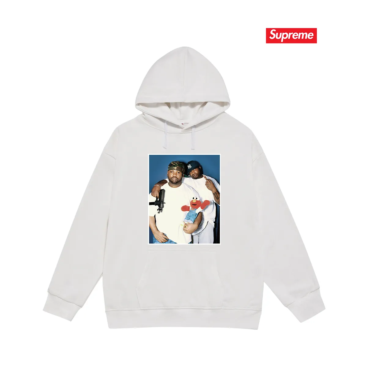 Style No. S2182 #terry P160💰 Plus velvet P170💰 Sup new Komi Frog Tyson Mafia hooded sweatshirt Made of 400g large terry 430g silver fox velvet (off-shoulder large version) fabric, soft texture and no pilling Imported environmentally friendly printing glue The pattern is bright and three-dimensional Quality 💥Same style for men and women The upper body is trendy Color: black white gray Size: S M L XL XXL