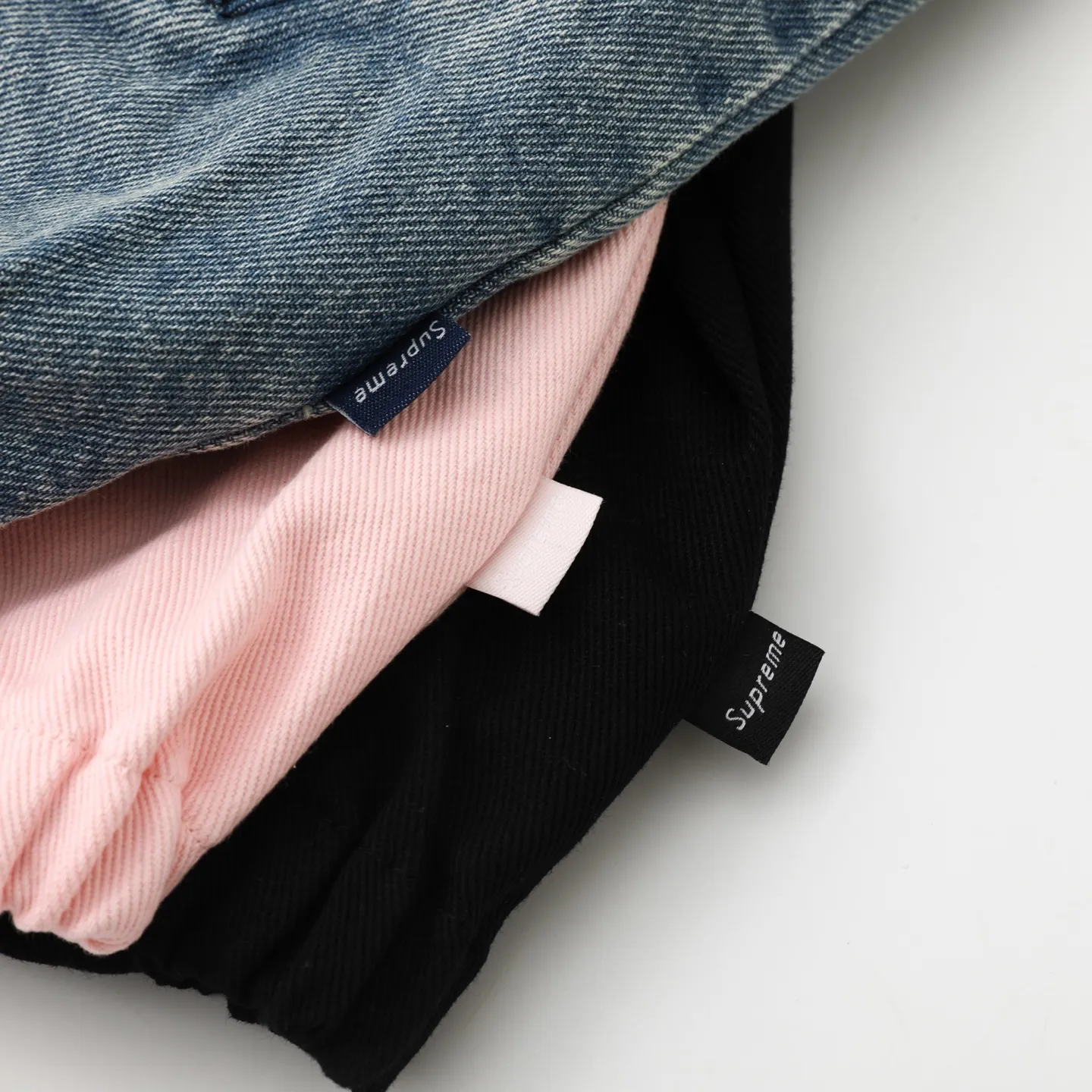 S632💰p400 Top version Supreme SS25 WEEK17 Arc Denim Coaches Jacket Logo American washed coach jacket Jacket Same style for men and women Original purchase All details are restored to the same Just close your eyes and enter Color: Black Denim Blue Pink Size: S M L XL (176 145 wear M loose)