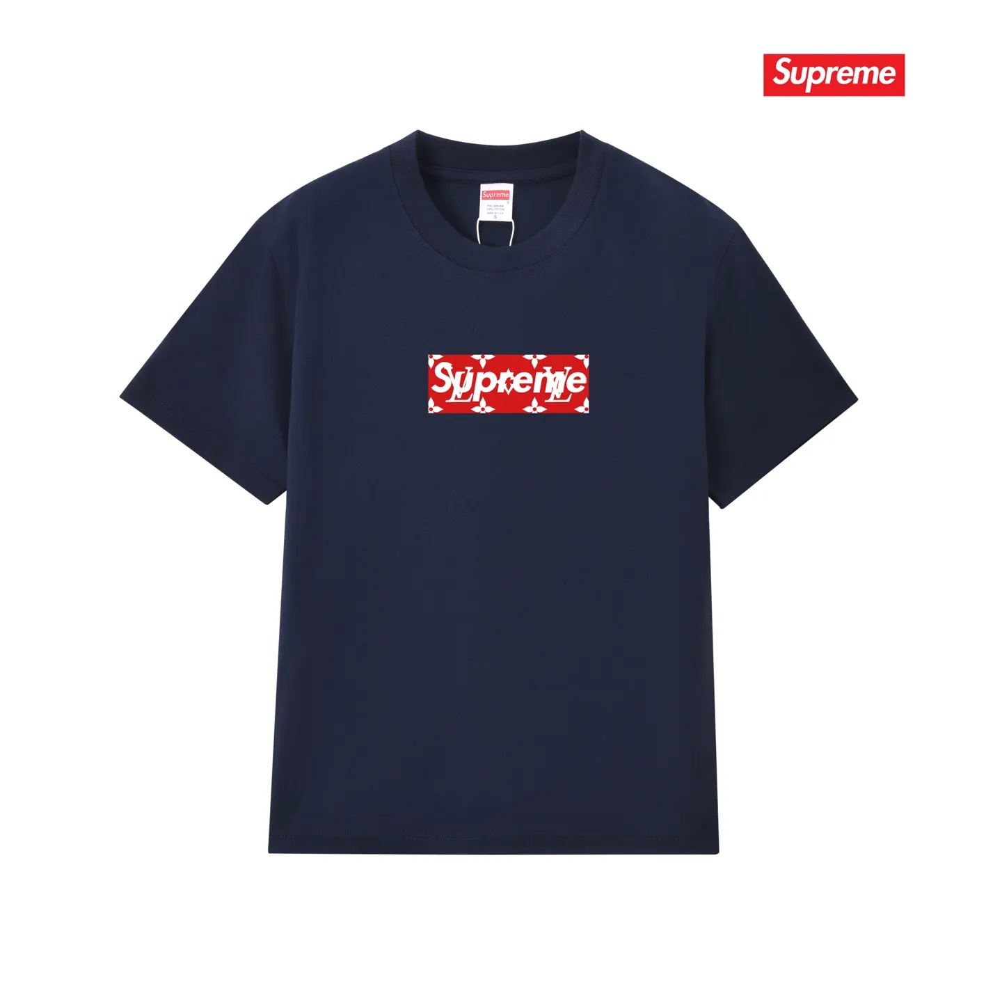 S245 P110💰 SUP Super Me Supreme Presbyopic box logo Short-sleeved tee Popular style Couple Same style for men and women Loose version Made of 260 grams of combed cotton double yarn From fabrics to accessories, all three standards are complete and ZP Imported Matsui company's slurry printing will never crack The whole thing adopts three-needle five-thread technology (neckline-shoulder seam-sleeve seam double line, looks more three-dimensional and textured) consistent with the original version, classic version Feel free to compare zp. The whole piece adopts three-needle five-thread craftsmanship (neckline-shoulder seam-sleeve seam double thread, which looks more three-dimensional and textured). It has the same craftsmanship as the original original, classic version. Color: black, white, light gray, pink, navy. Size: S M L XL XXL