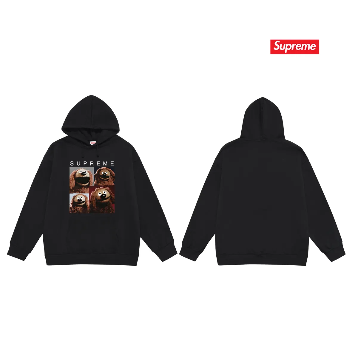 Style No. S2066 #terry P160💰 Velvet P170💰 Supreme SS24 WEEK1 anime print hooded sweatshirt Made of 400g large terry 430g silver fox velvet (drop shoulder large version) fabric, soft texture and no pilling Imported environmentally friendly printing glue The pattern is bright and three-dimensional Quality 💥Same style for men and women The upper body is trendy Color: black white gray Size: S M L XL XXL