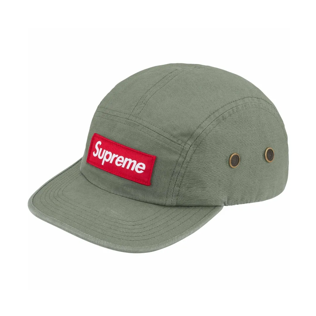 🅿️106 S178 Supreme 24ss MILITARY CAMP CAP Color: black green red camouflage green camouflage