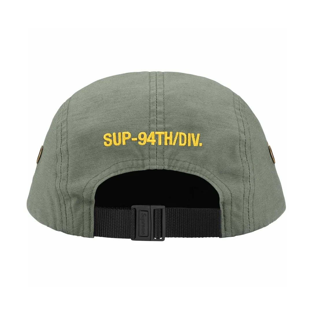 🅿️106 S178 Supreme 24ss MILITARY CAMP CAP Color: black green red camouflage green camouflage