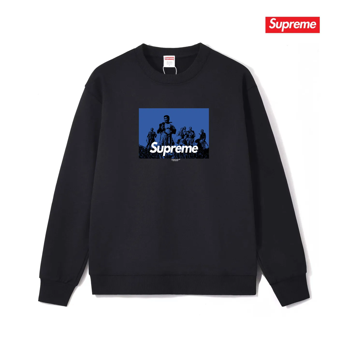 Style number S1212 #terry p150💰 plus velvet 160💰 25 new Sup undercover casual warrior print retro round neck sweatshirt Made of 400 grams of large terry (drop shoulder large version) fabric, soft texture and no pilling Imported environmentally friendly printing glue The pattern is bright and three-dimensional Quality 💥Same style for men and women The upper body is trendy Color: black white gray Size: S M L XL XXL