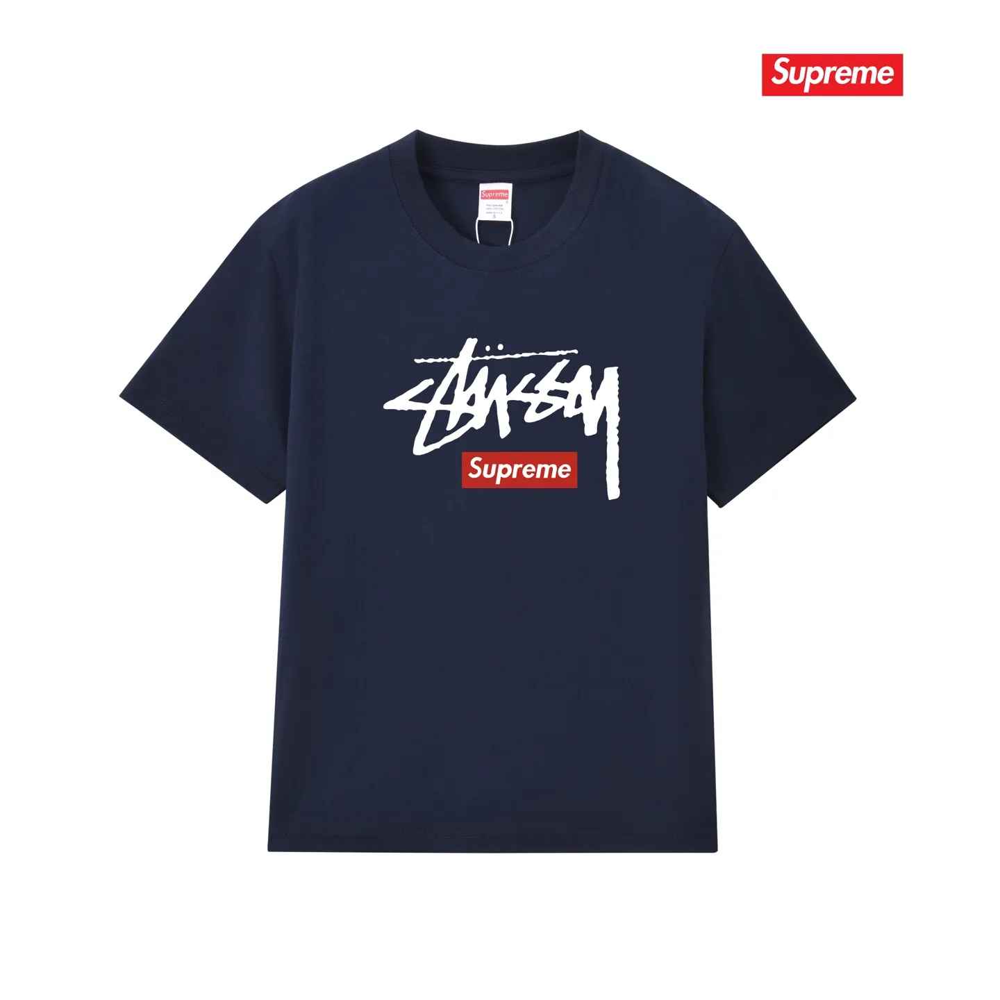 S236 P110💰 superme trendy T-shirt, summer wear, same style for men and women, loose fit, made of 260g combed cotton double yarn, all three standards from fabrics to accessories, ZP, imported Matsui Company slurry printing will never crack, the whole piece adopts three-needle five-thread technology (neckline-shoulder seam-sleeve seam double line, looks more three-dimensional and textured) consistent with the original version, classic version Feel free to compare zp. The whole piece adopts three-needle five-thread craftsmanship (neckline-shoulder seam-sleeve seam double thread, which looks more three-dimensional and textured). It has the same craftsmanship as the original original, classic version. Color: black, white, light gray, pink, navy. Size: S M L XL XXL